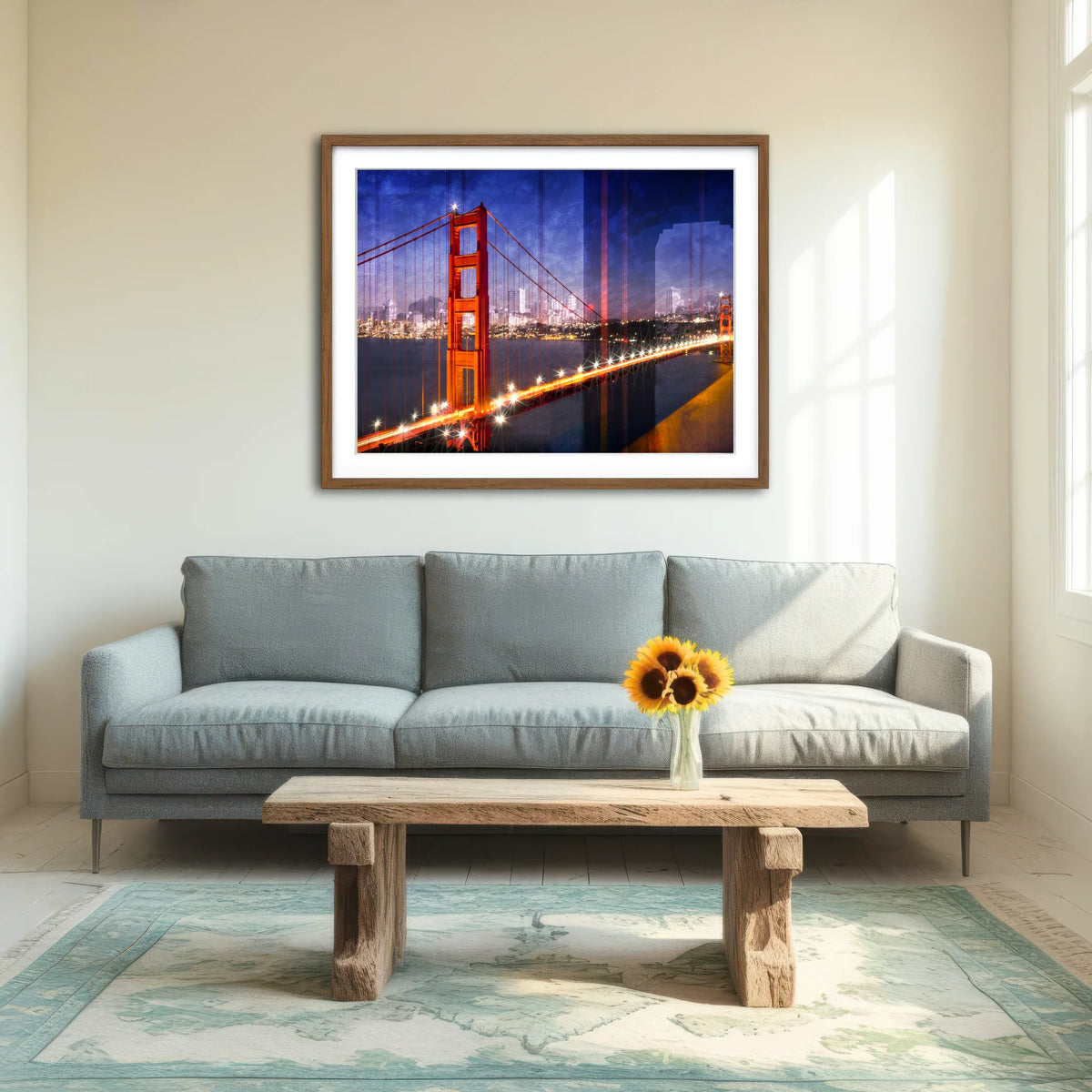 City Art Golden Gate Bridge Composing Wall Art