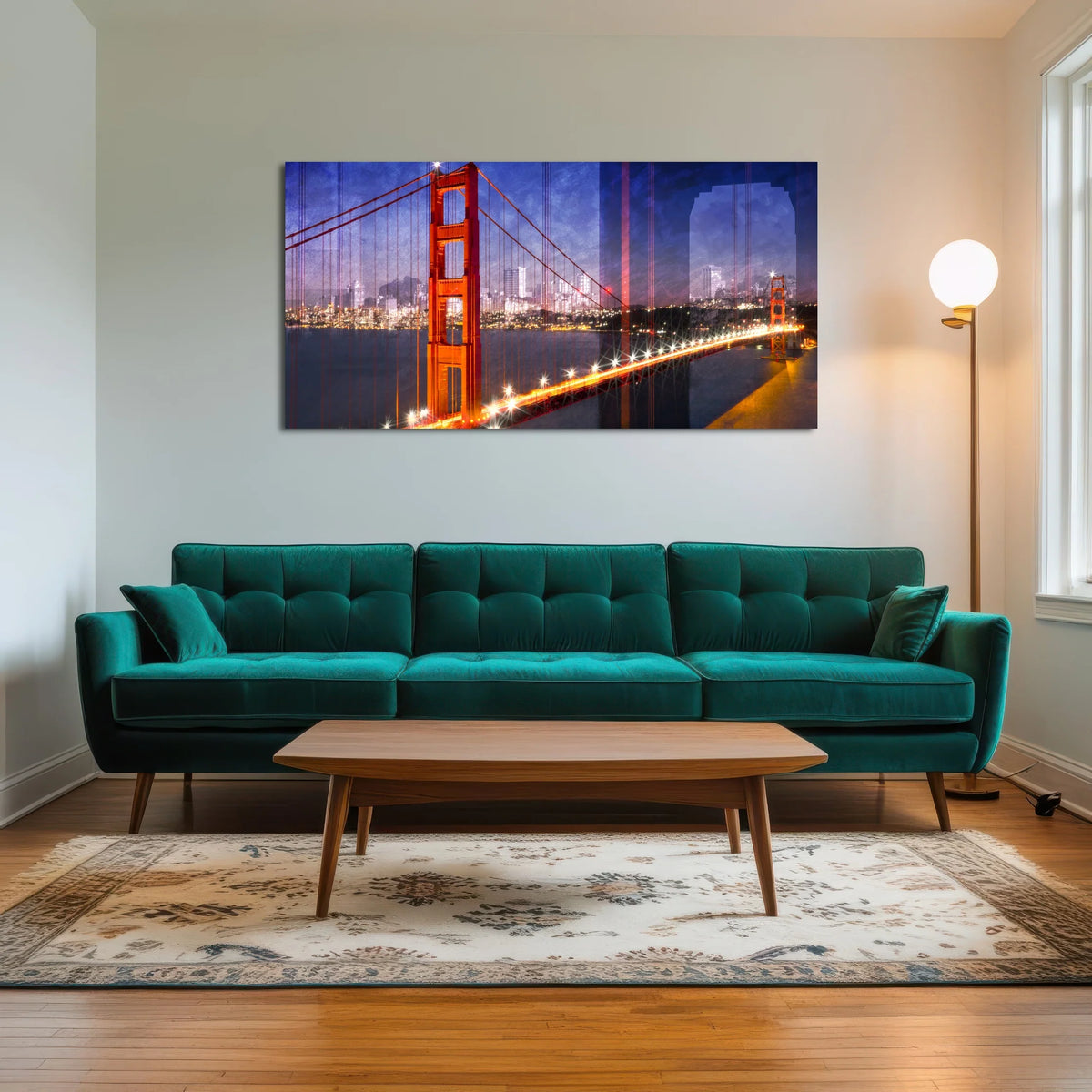 City Art Golden Gate Bridge Composing Wall Art