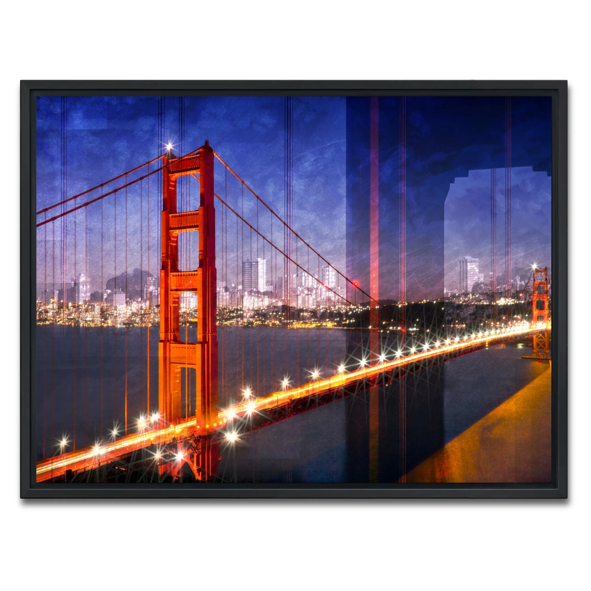City Art Golden Gate Bridge Composing Wall Art