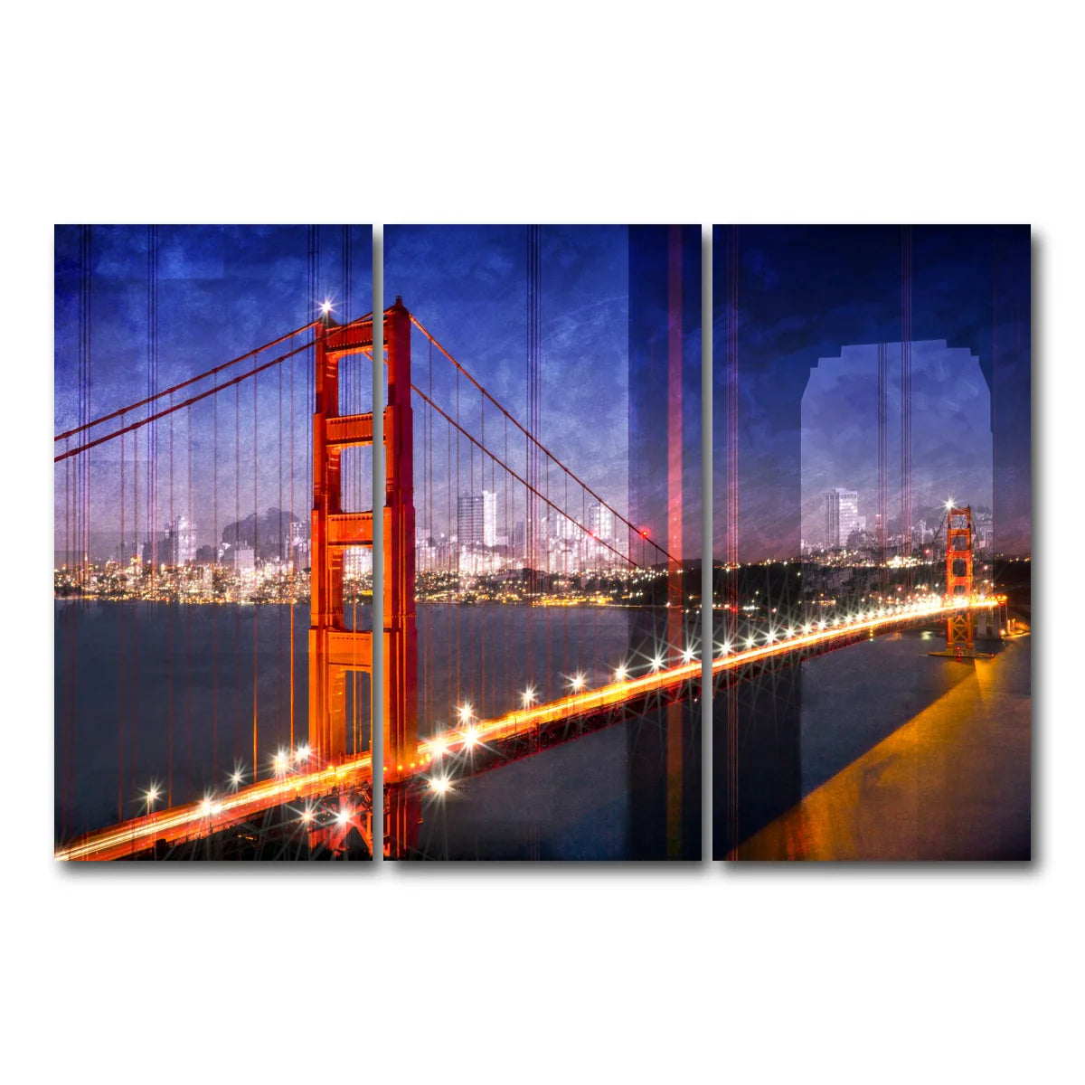 City Art Golden Gate Bridge Composing Wall Art