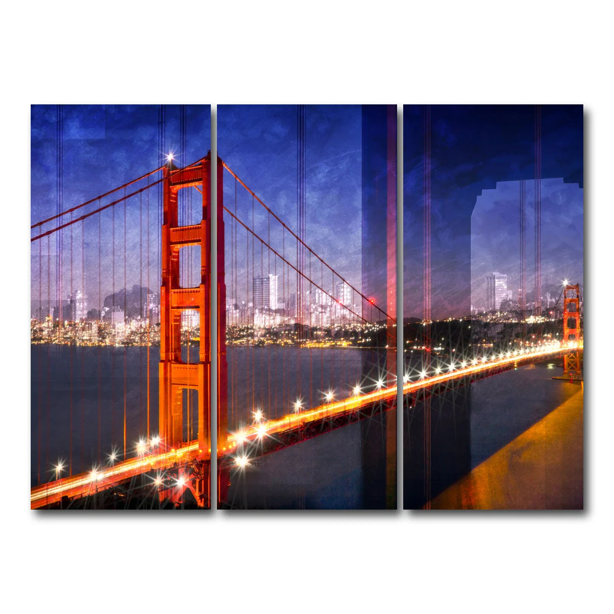 City Art Golden Gate Bridge Composing Wall Art