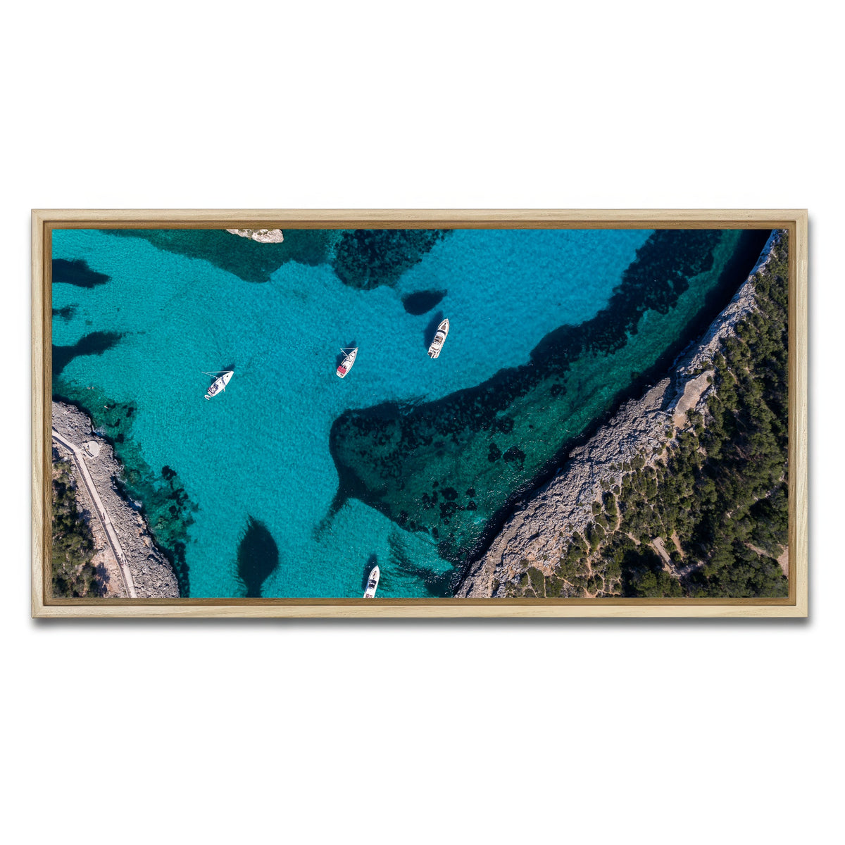 AUTO-MOCKUP WHITE | Clear Sailing | 1 Piece | Natural Framed Canvas | group=2x1