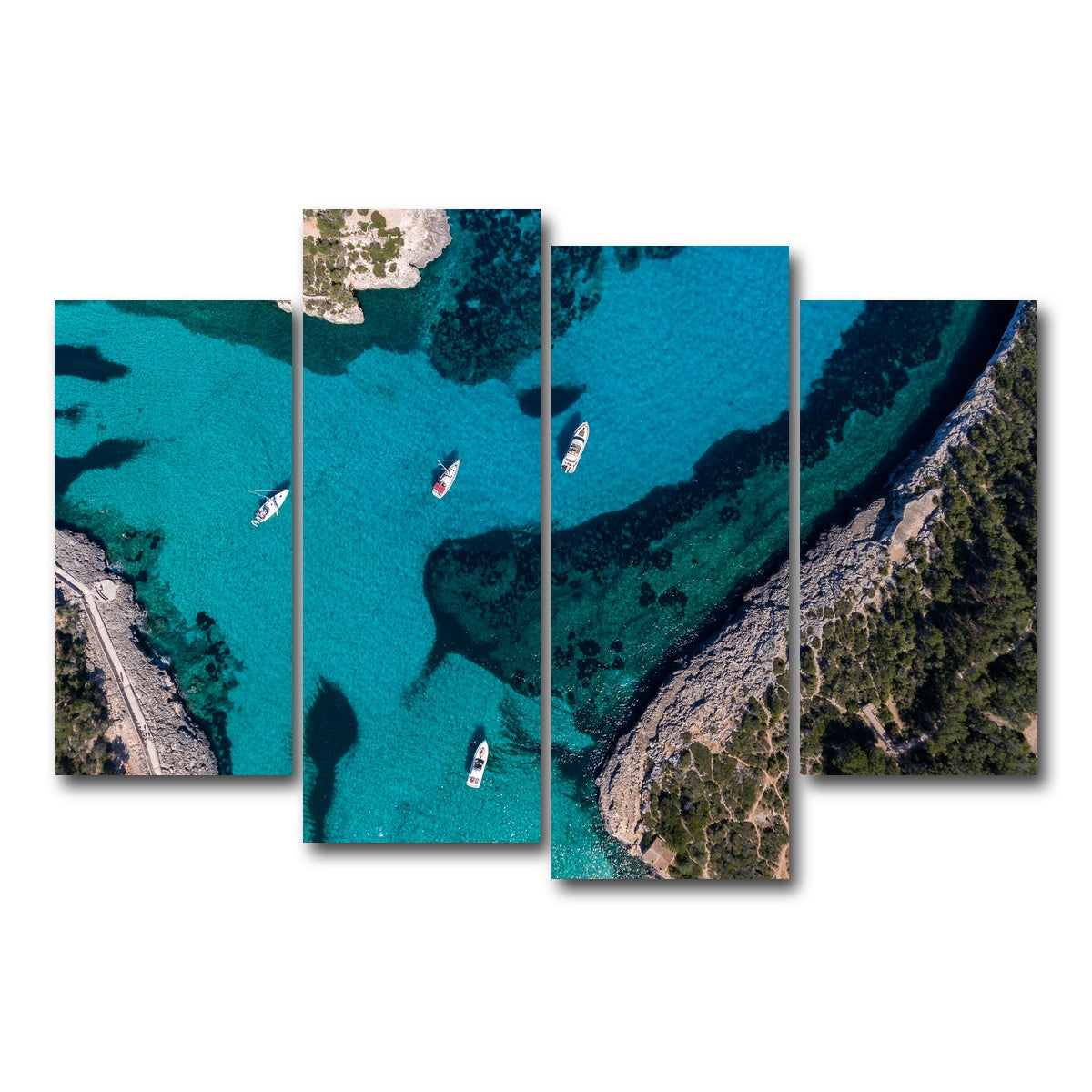 AUTO-MOCKUP WHITE | Clear Sailing | 4 Piece | Gallery Wrap Canvas | group=4_short