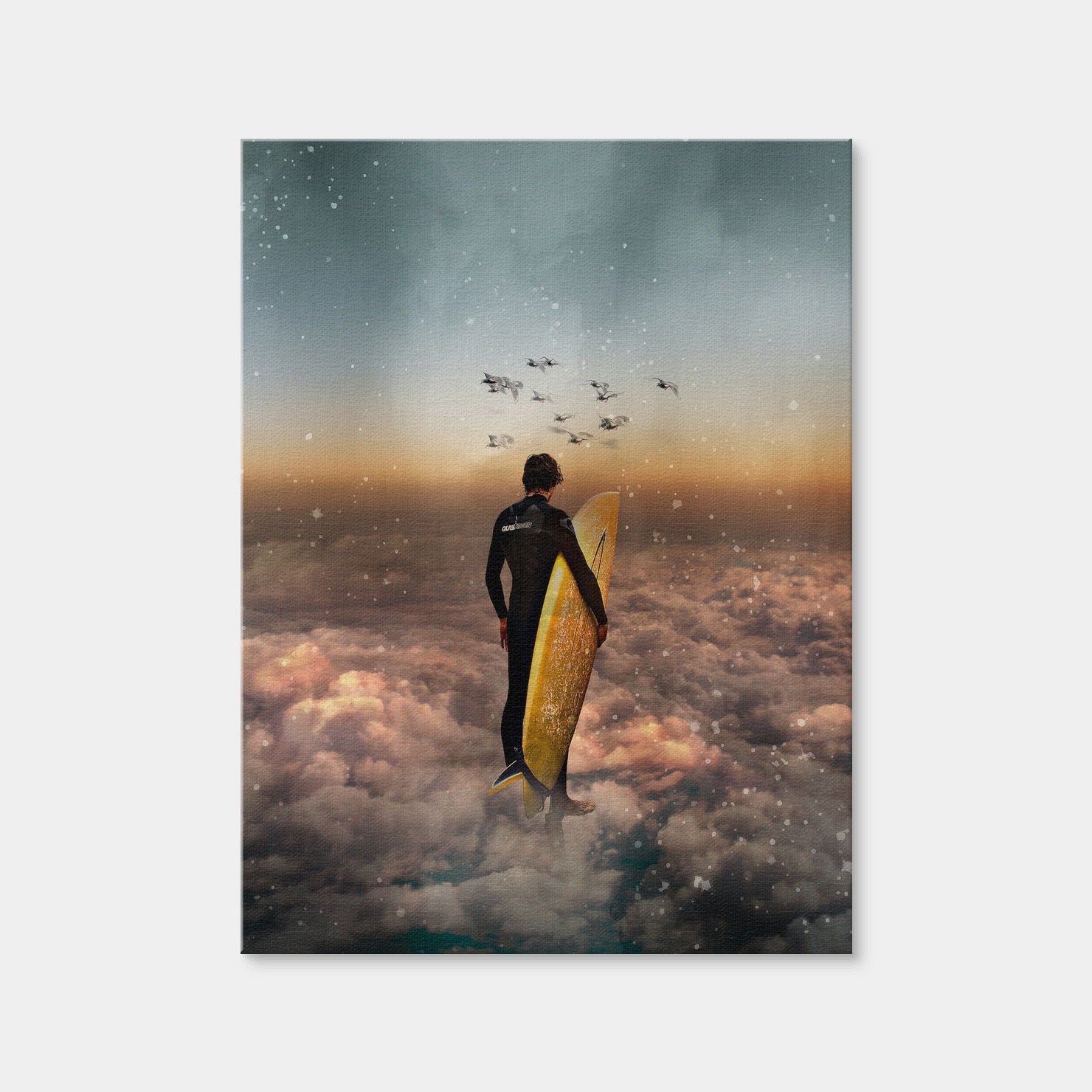 AUTO-MOCKUP WHITE | Cloud Surf Canvas Art | 1 Piece | Gallery Wrap Canvas | group=3x4