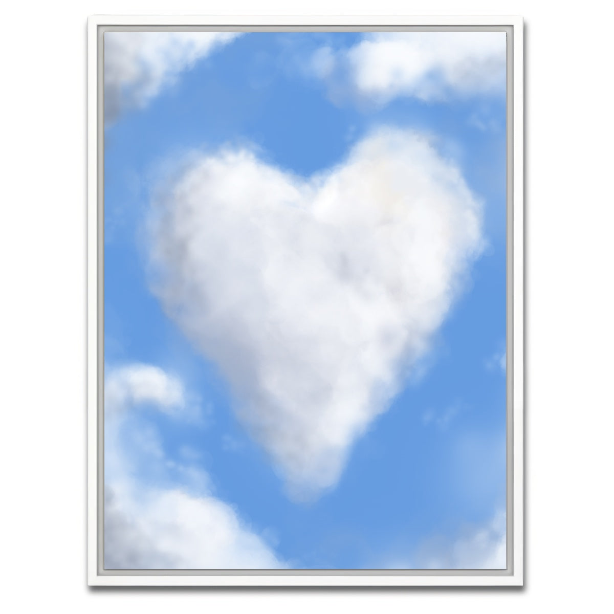 AUTO-MOCKUP WHITE | Clouds | 1 Piece | White Framed Canvas | group=3x4