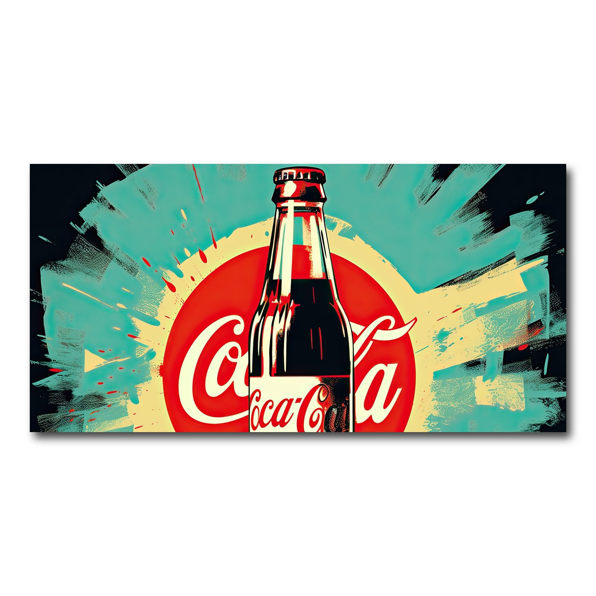 AUTO-MOCKUP WHITE | Coca Cola Bottle | 1 Piece | Gallery Wrap Canvas | group=2x1