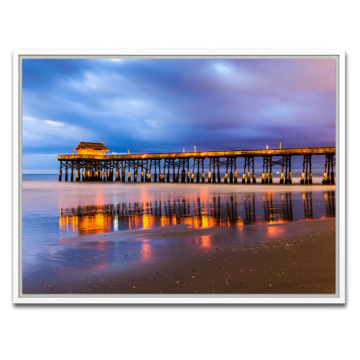 AUTO-MOCKUP WHITE | Cocoa Beach | 1 Piece | White Framed Canvas | group=4x3
