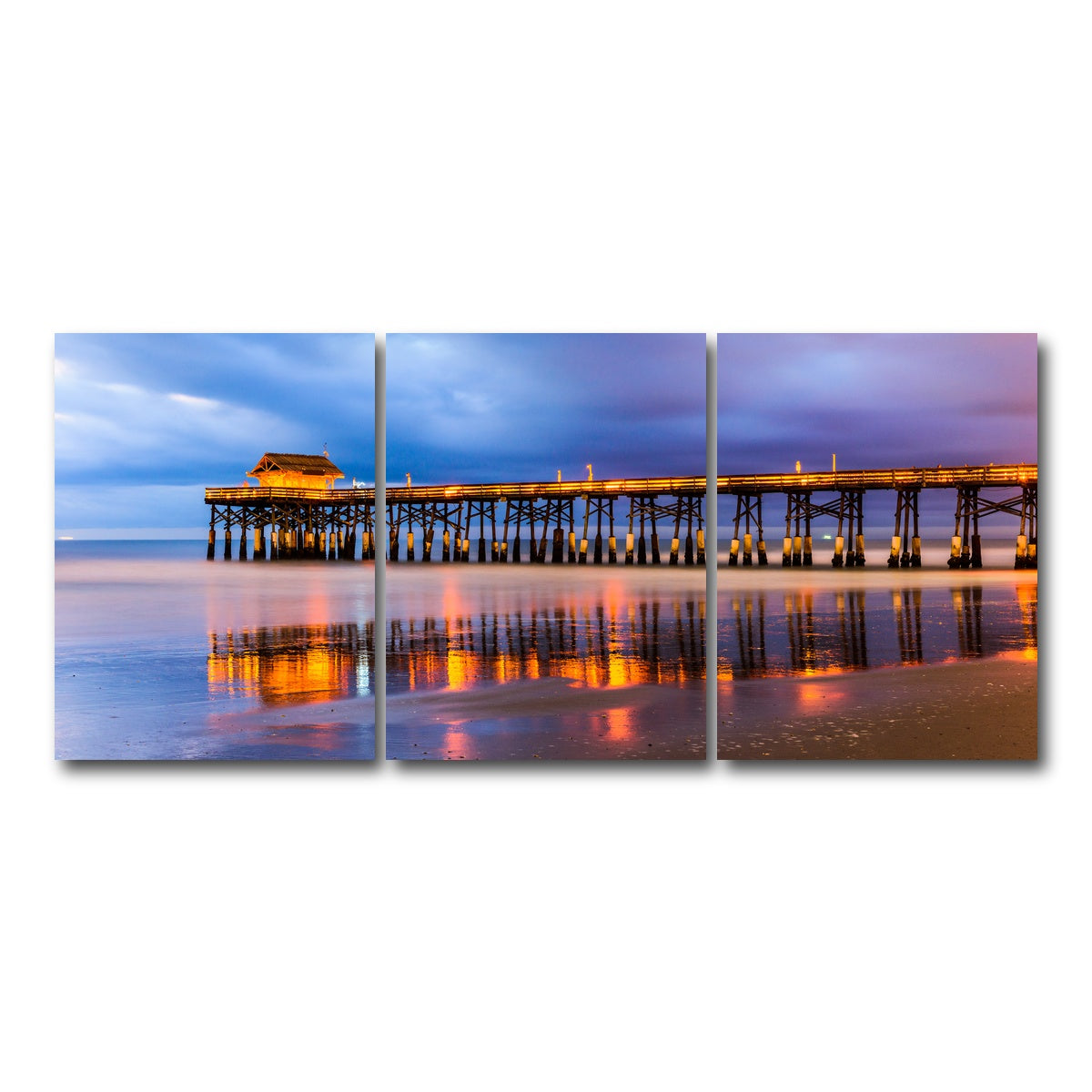 AUTO-MOCKUP WHITE | Cocoa Beach | 3 Piece | Gallery Wrap Canvas | group=18x24