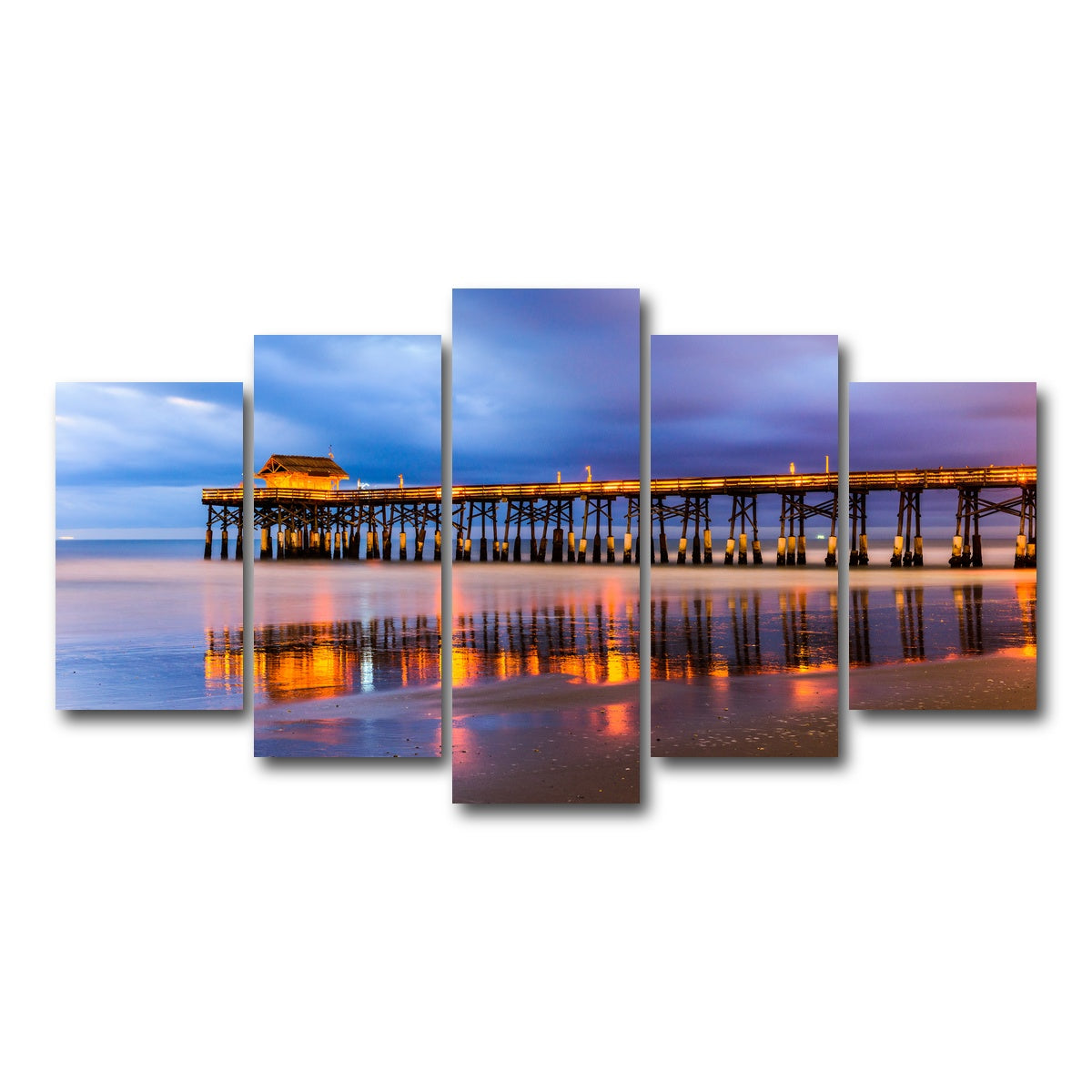 AUTO-MOCKUP WHITE | Cocoa Beach | 5 Piece | Gallery Wrap Canvas | group=5_normal