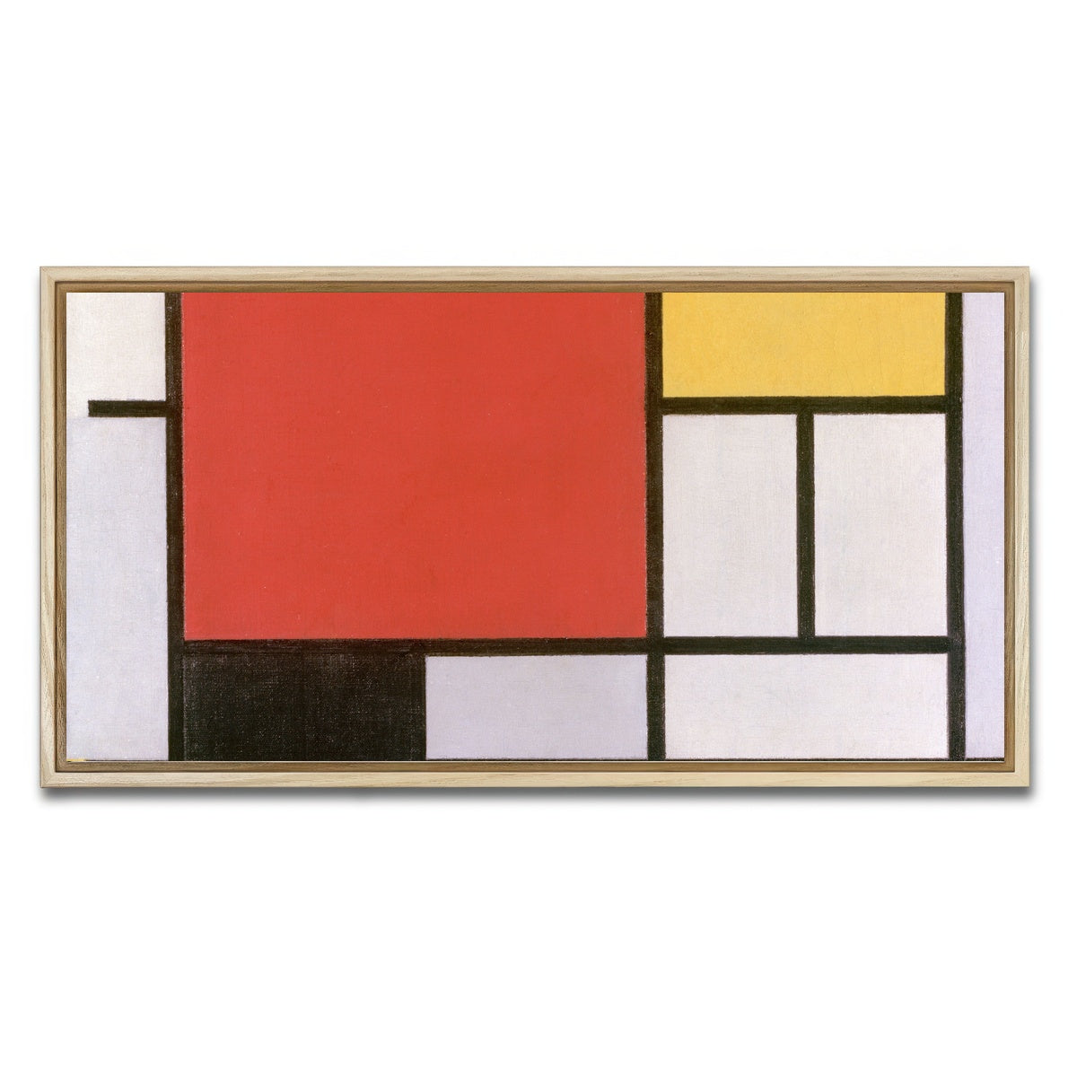 AUTO-MOCKUP WHITE | Composition No III | 1 Piece | Natural Framed Canvas | group=2x1