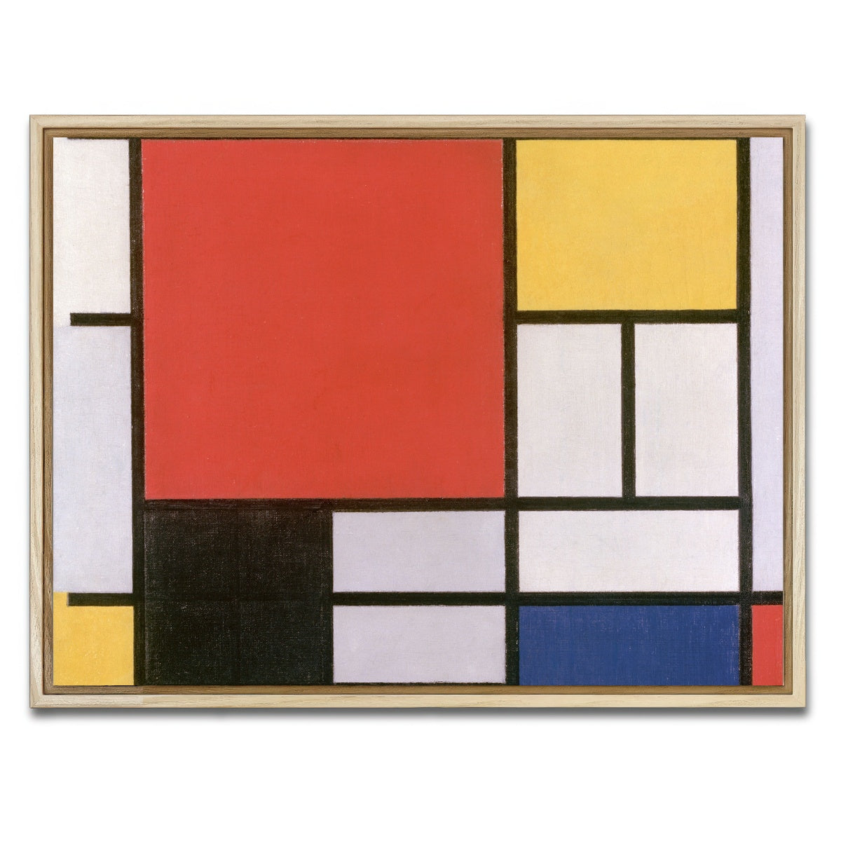 AUTO-MOCKUP WHITE | Composition No III | 1 Piece | Natural Framed Canvas | group=4x3