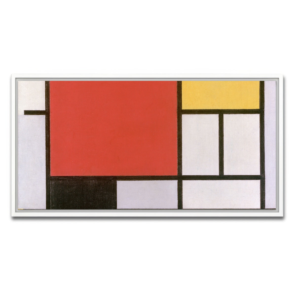 AUTO-MOCKUP WHITE | Composition No III | 1 Piece | White Framed Canvas | group=2x1