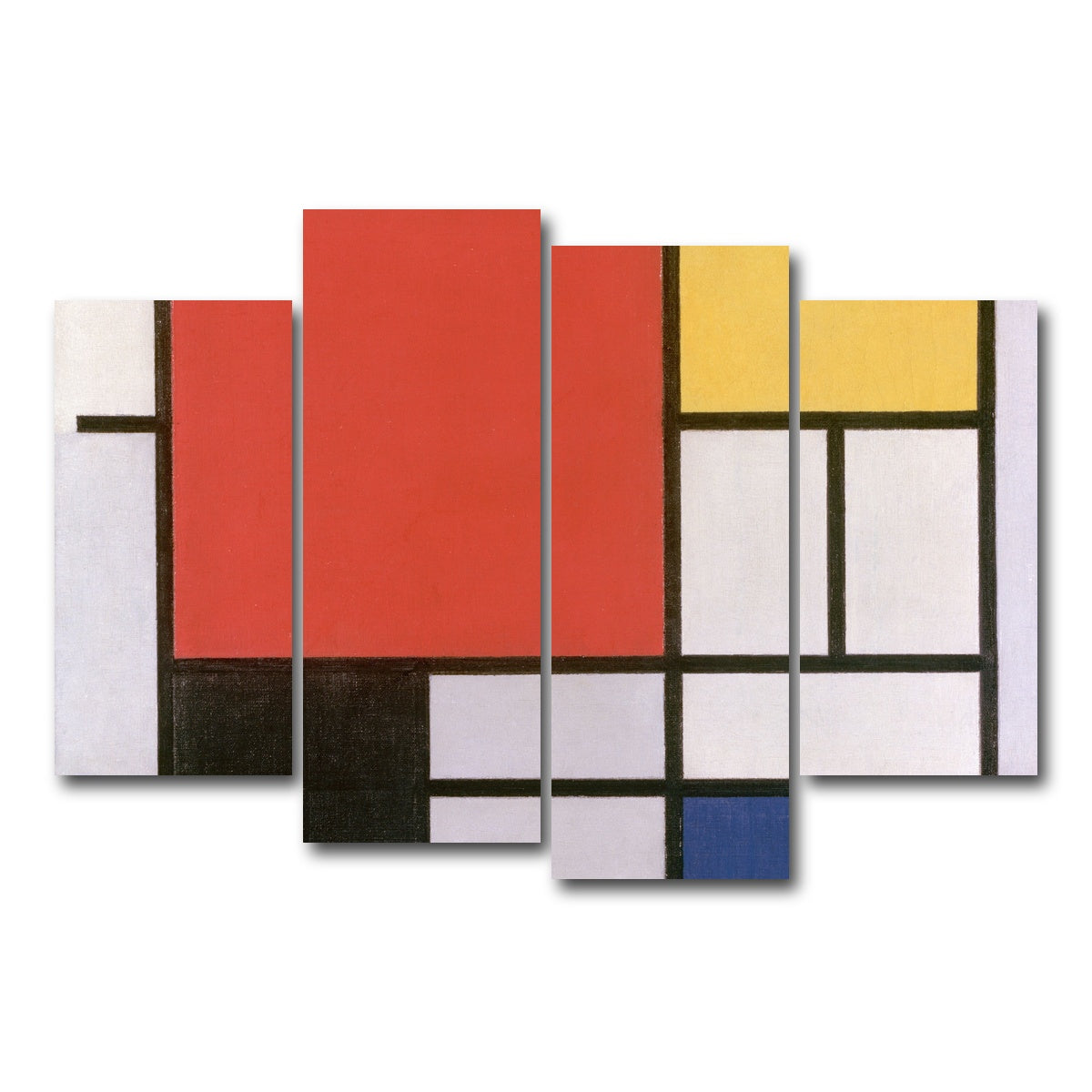 AUTO-MOCKUP WHITE | Composition No III | 4 Piece | Gallery Wrap Canvas | group=4_short