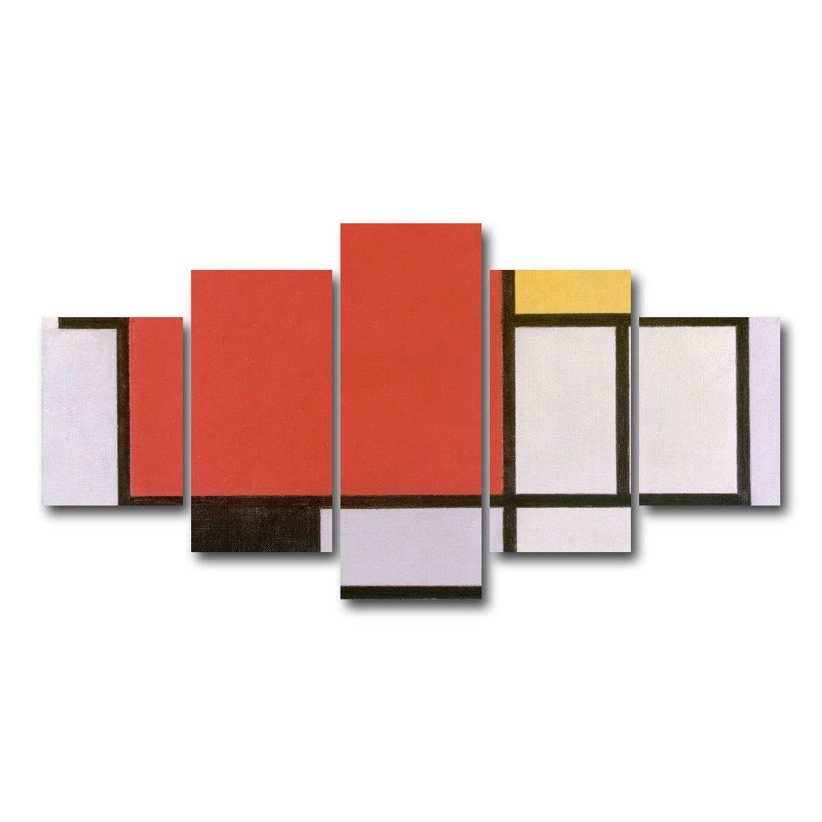 AUTO-MOCKUP WHITE | Composition No III | 5 Piece | Gallery Wrap Canvas | group=5_short