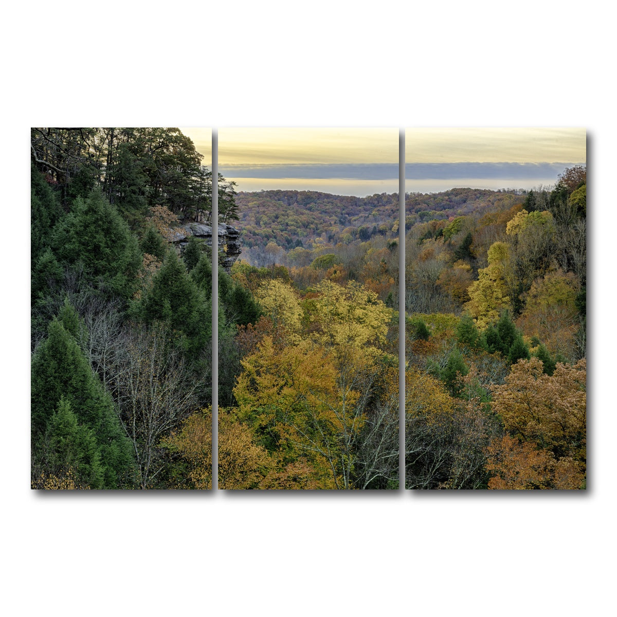 AUTO-MOCKUP WHITE | Conkle's Hollow State Nature Preserve | 3 Piece | Gallery Wrap Canvas | group=12x24