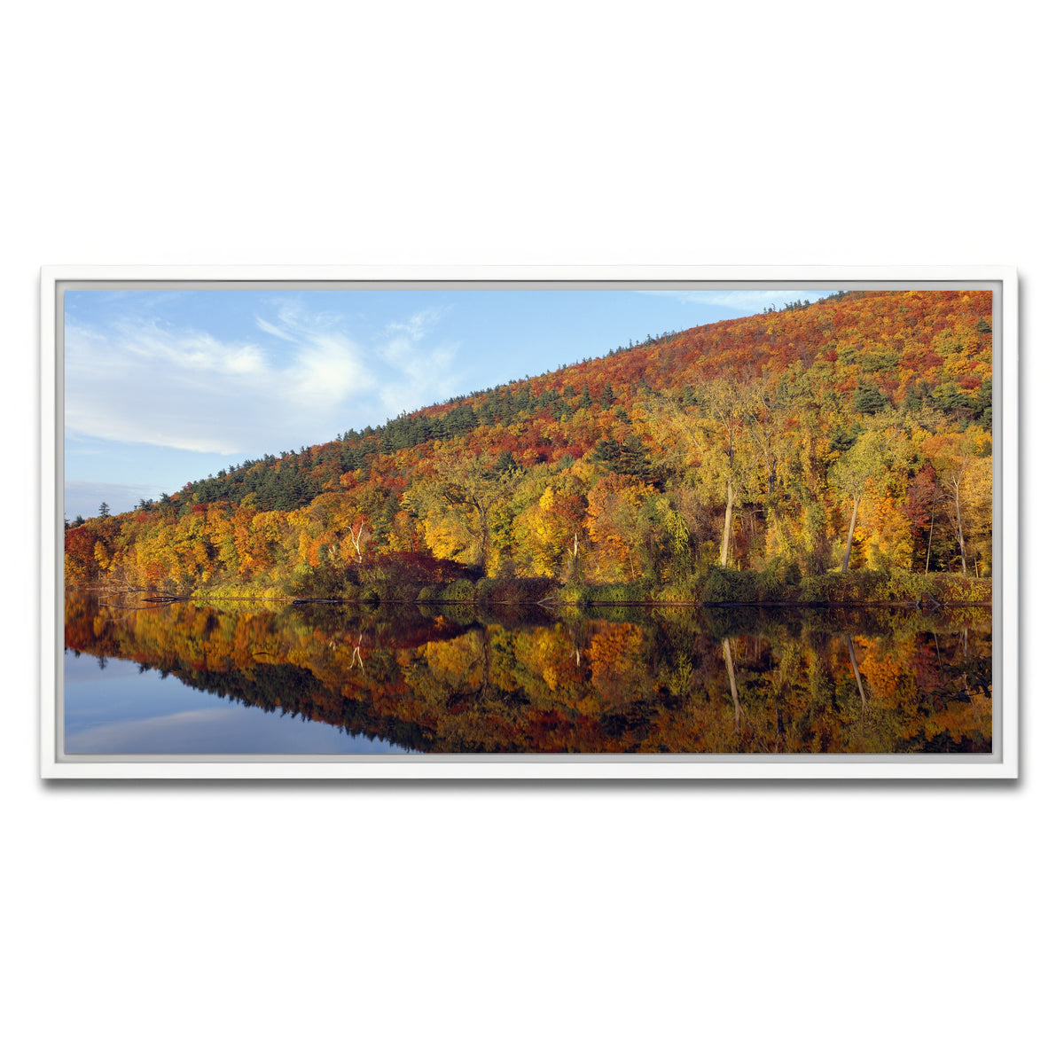 AUTO-MOCKUP WHITE | Connecticut River | 1 Piece | White Framed Canvas | group=2x1