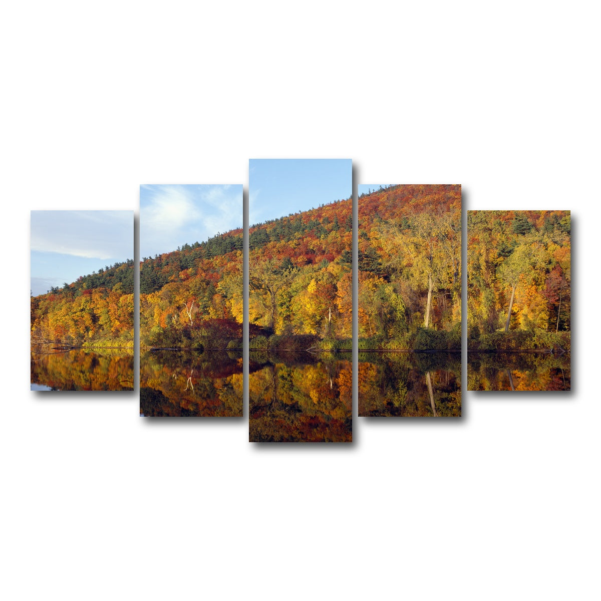 AUTO-MOCKUP WHITE | Connecticut River | 5 Piece | Gallery Wrap Canvas | group=5_normal