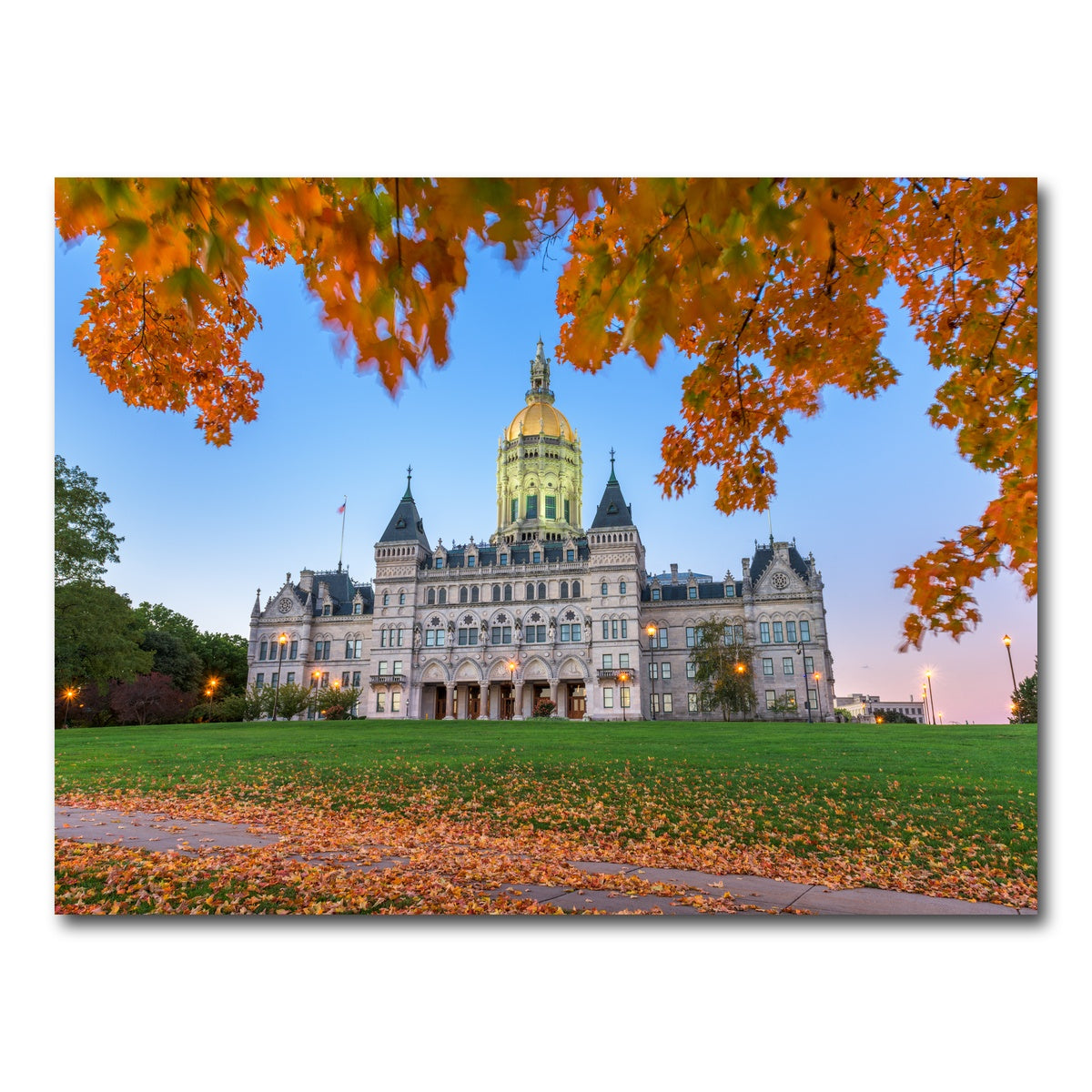 AUTO-MOCKUP WHITE | Connecticut State Capitol | 1 Piece | Gallery Wrap Canvas | group=4x3