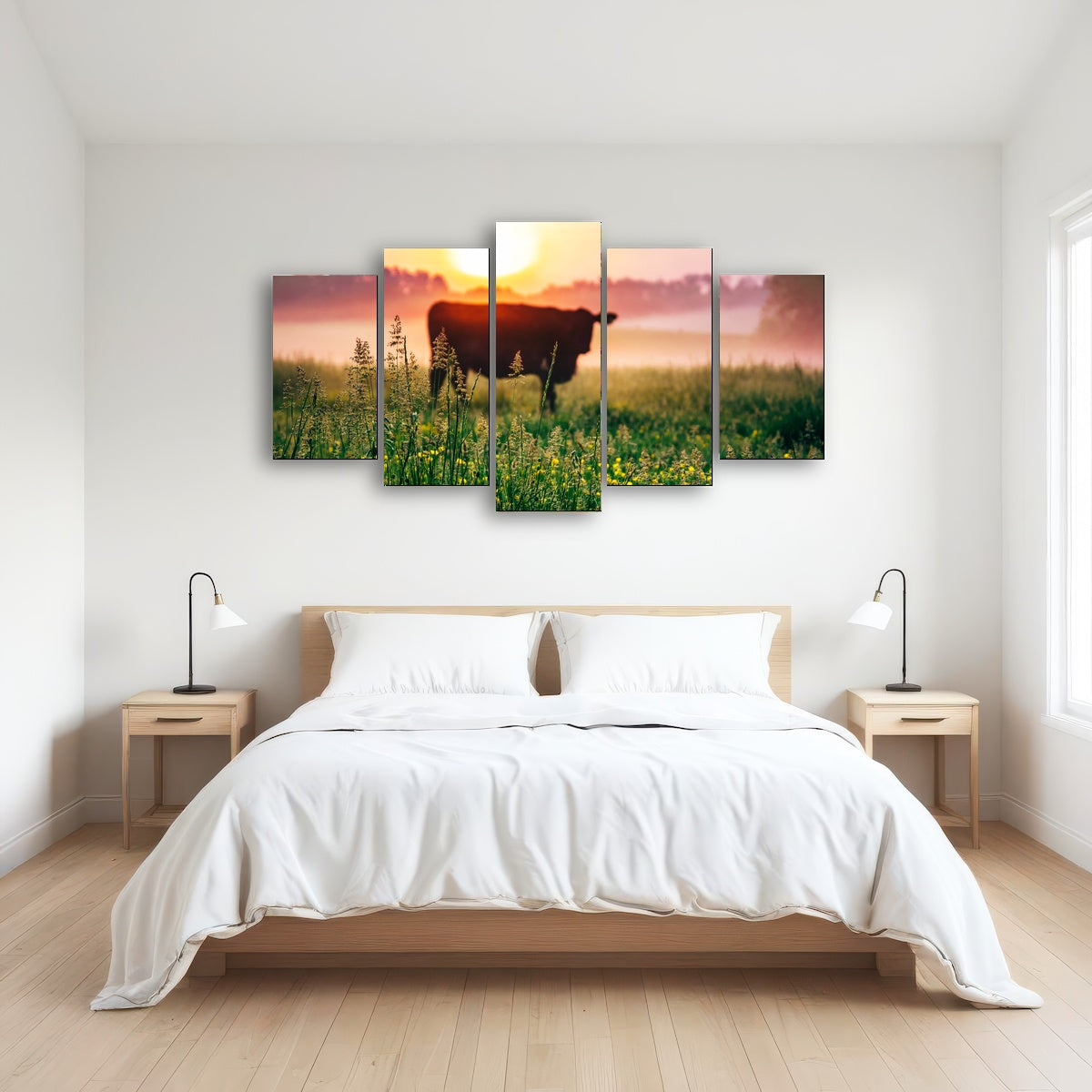 AUTO-MOCKUP ROOM | Cow Sunrise