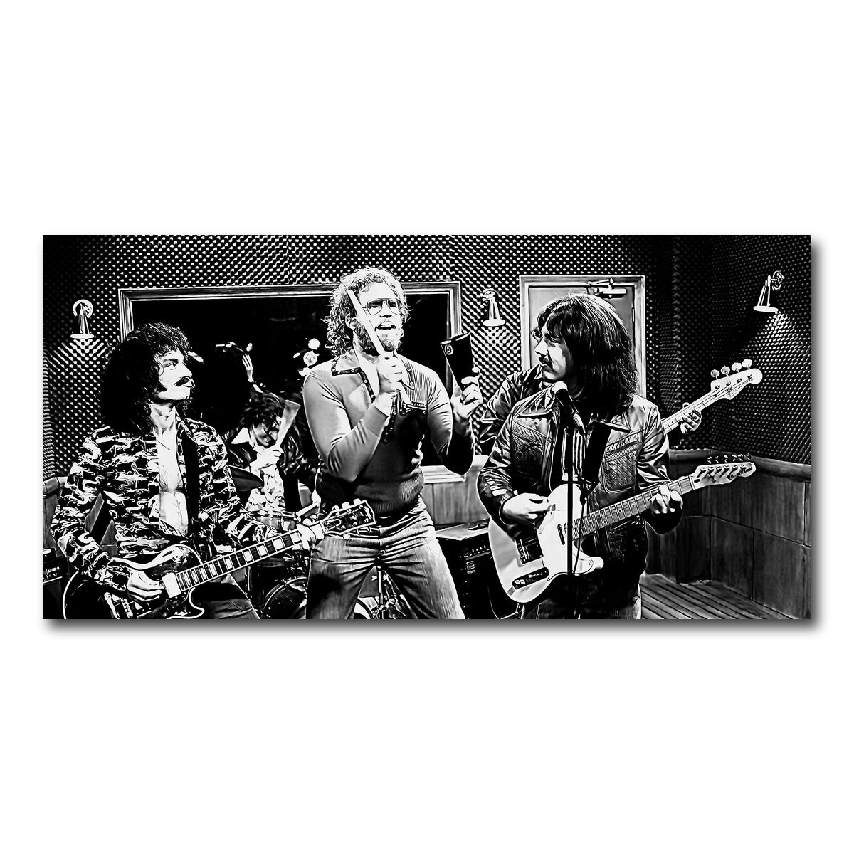 AUTO-MOCKUP WHITE | Cowbell Sketch Grayscale | 1 Piece | Gallery Wrap Canvas | group=2x1