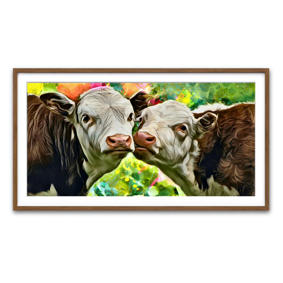 Framed Print 2x1 Walnut