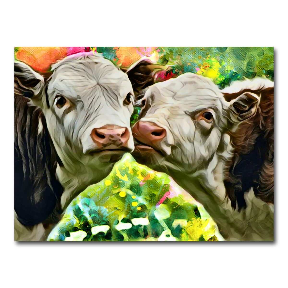 AUTO-MOCKUP WHITE | Cows Abstract | 1 Piece | Gallery Wrap Canvas | group=4x3