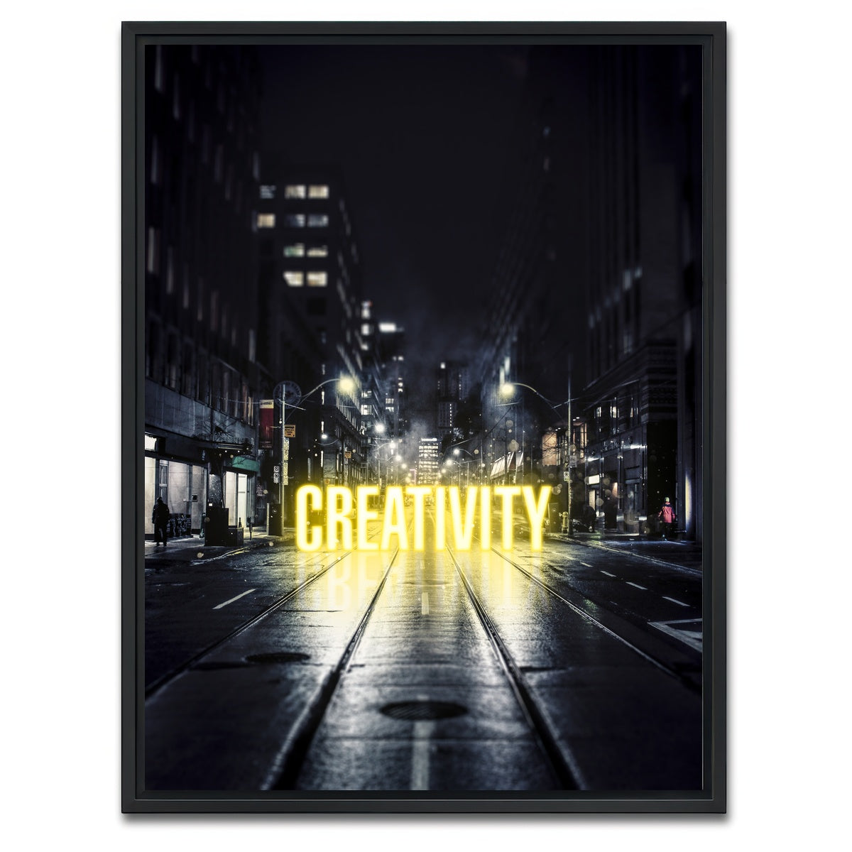AUTO-MOCKUP WHITE | Creativity | 1 Piece | Black Framed Canvas | group=3x4
