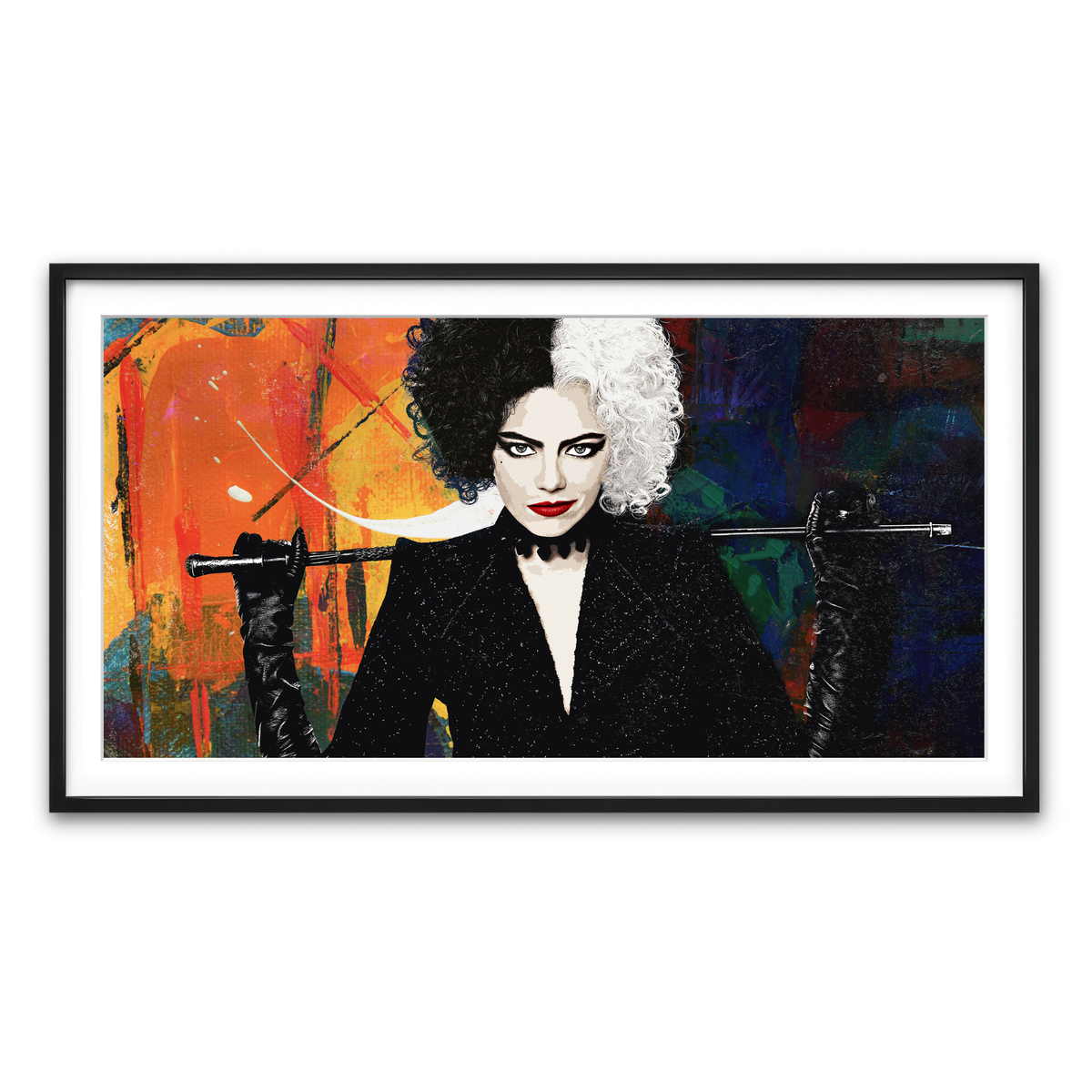Framed Print 2x1 Black