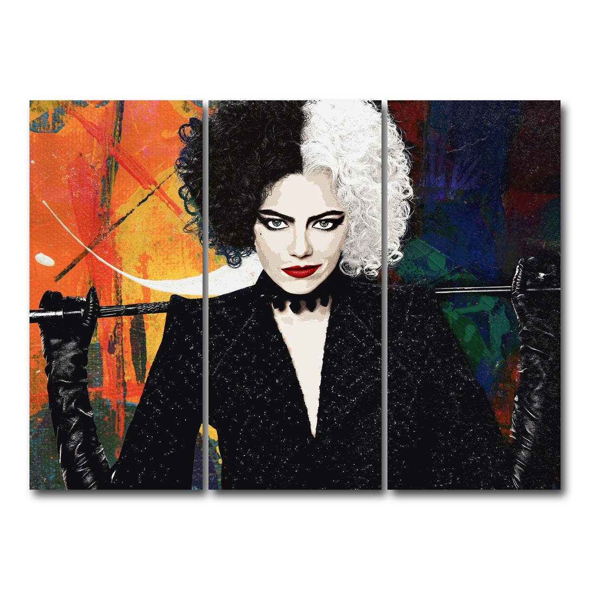 AUTO-MOCKUP WHITE | Cruella | 3 Piece | Gallery Wrap Canvas | group=8x18