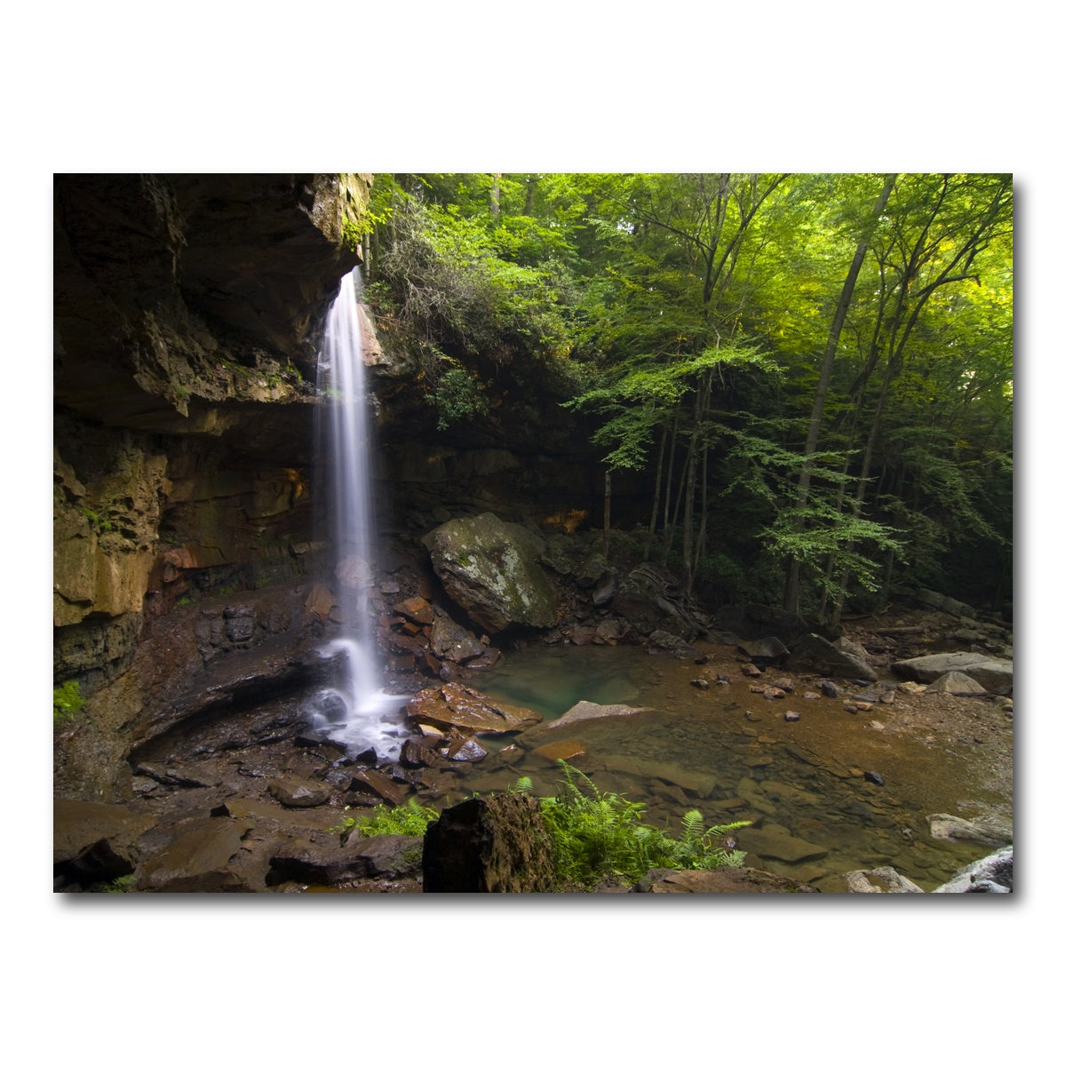 AUTO-MOCKUP WHITE | Cucumber Falls in Ohiopyle State Park | 1 Piece | Gallery Wrap Canvas | group=4x3