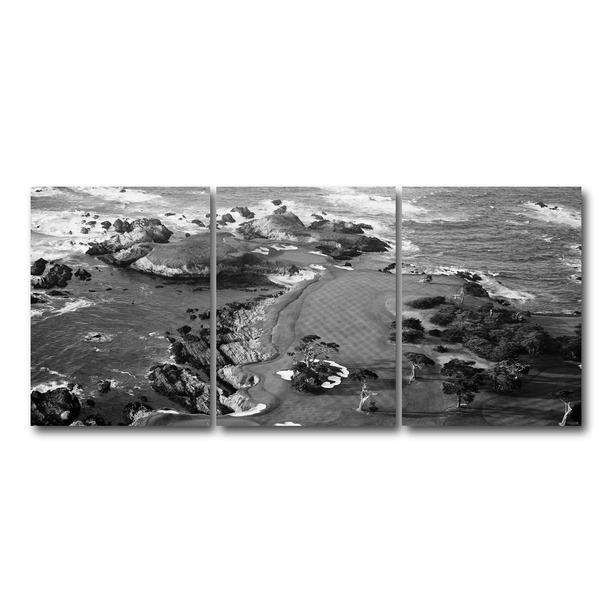 AUTO-MOCKUP WHITE | Cypress Point Grayscale | 3 Piece | Gallery Wrap Canvas | group=18x24