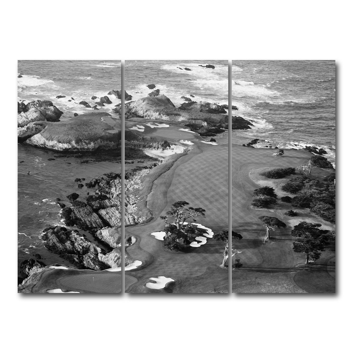 AUTO-MOCKUP WHITE | Cypress Point Grayscale | 3 Piece | Gallery Wrap Canvas | group=8x18