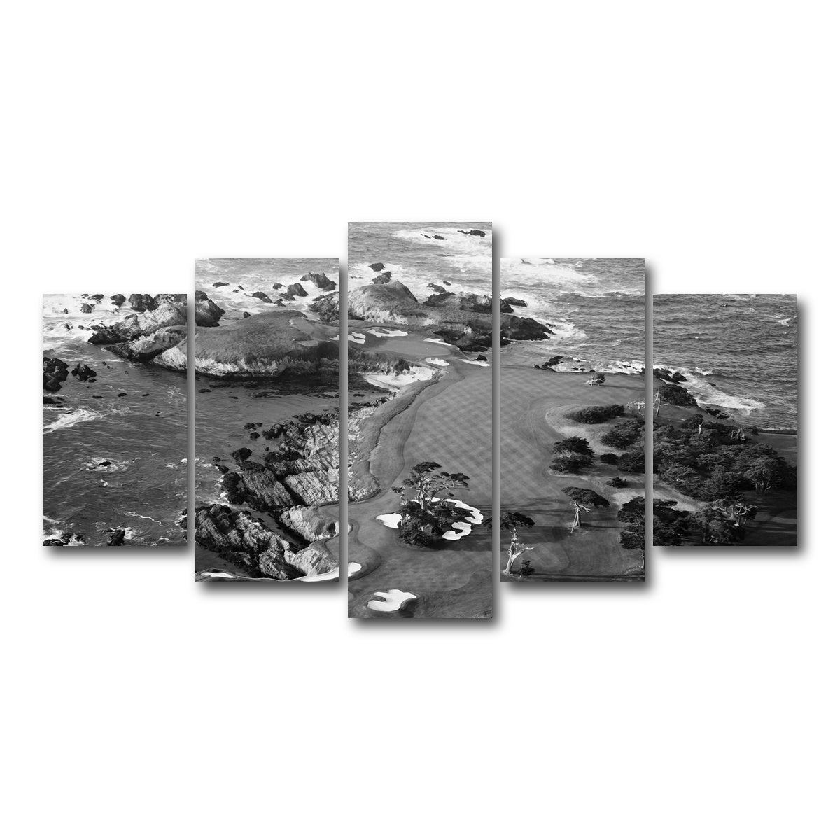 AUTO-MOCKUP WHITE | Cypress Point Grayscale | 5 Piece | Gallery Wrap Canvas | group=5_normal