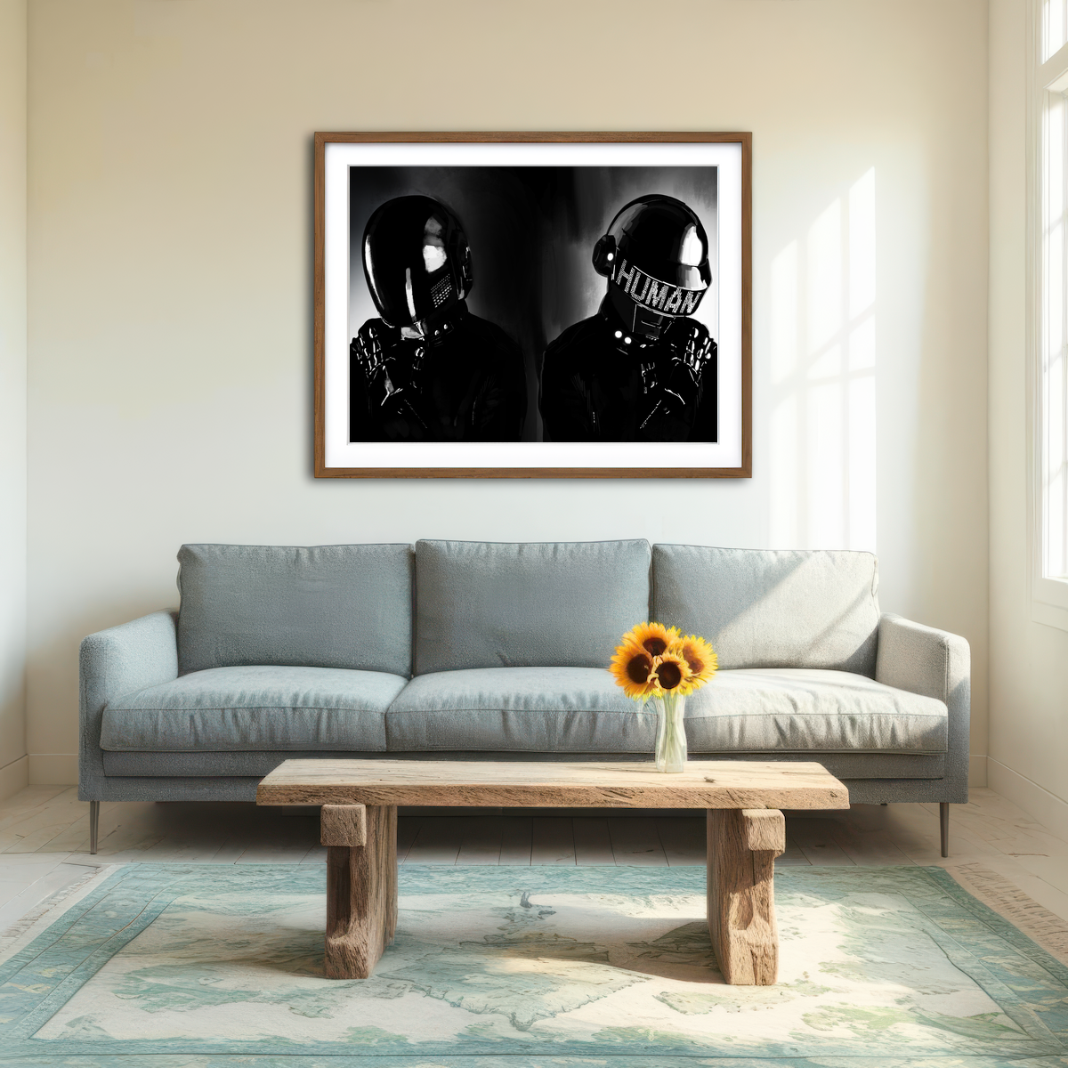 AUTO-MOCKUP ROOM | Daft Punk Wall Art