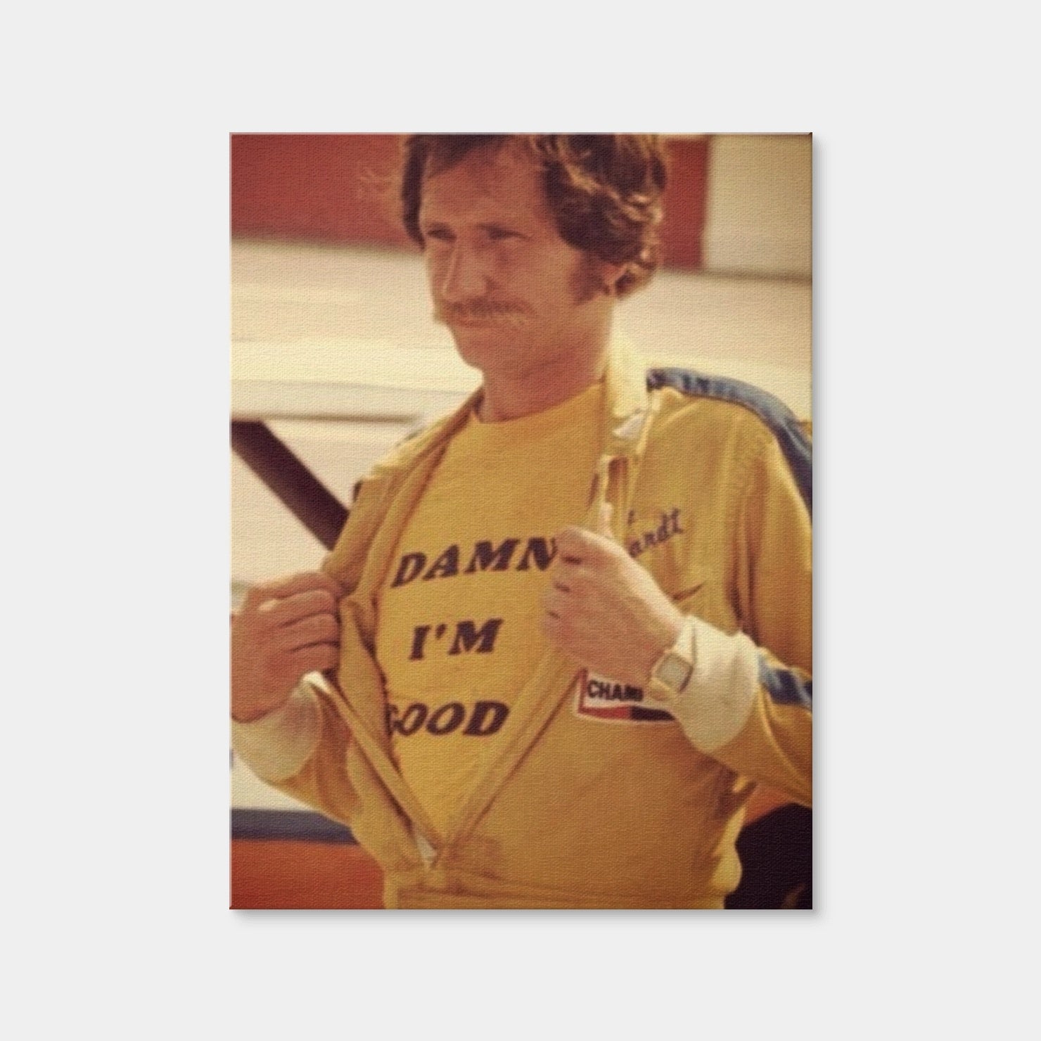 AUTO-MOCKUP WHITE | Dale Earnhardt - I'm Good | 1 Piece | Gallery Wrap Canvas | group=3x4