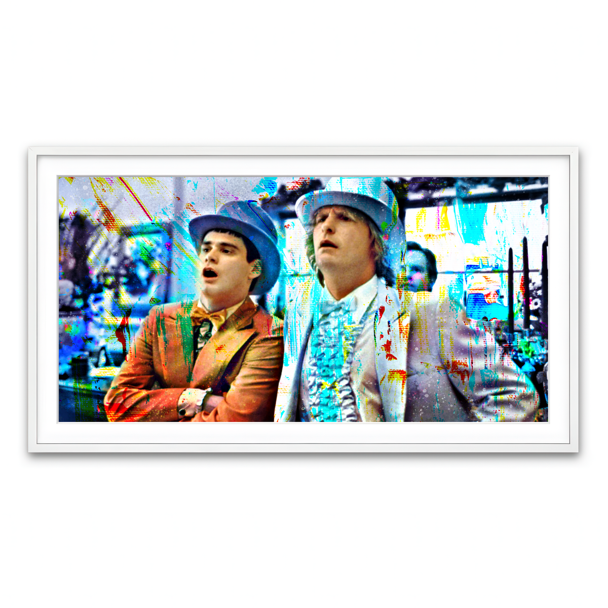 Framed Print 2x1 White