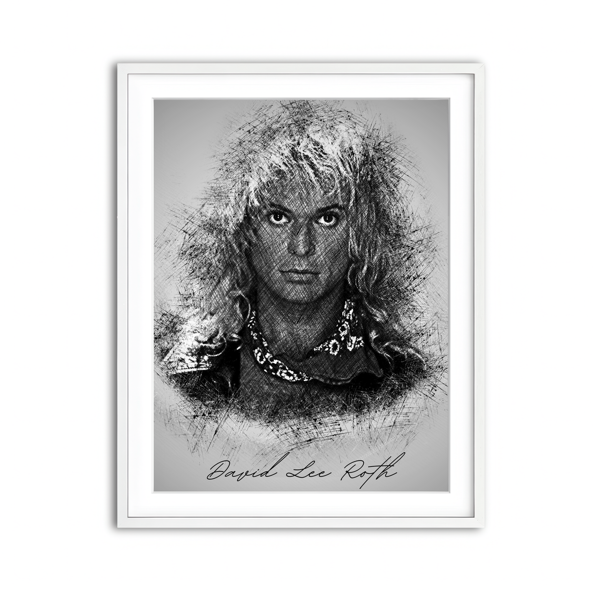 Framed Print 3x4 White