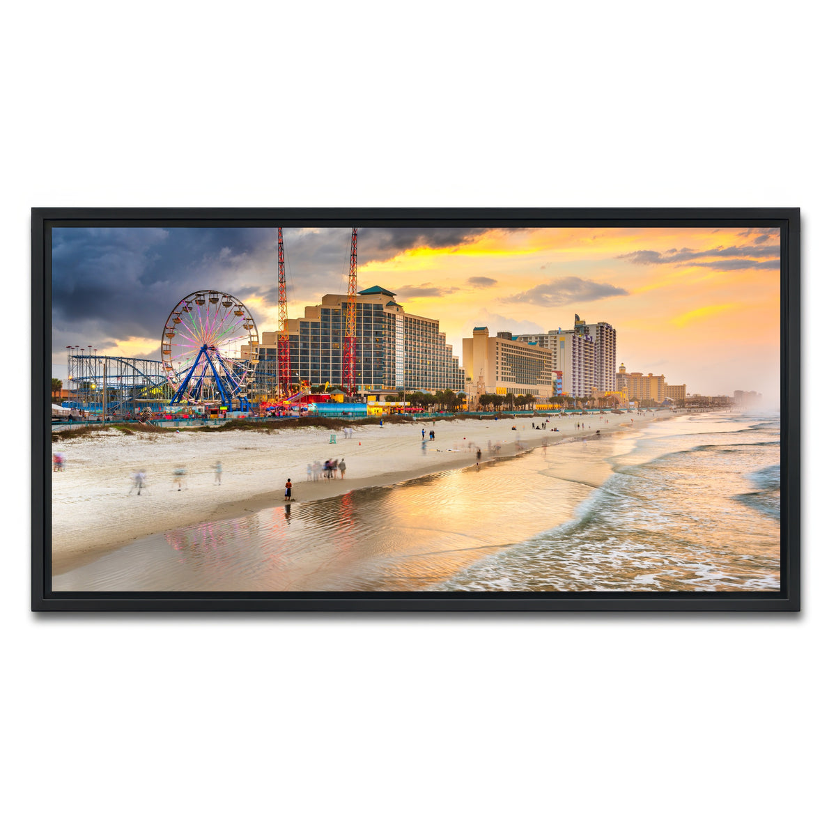 AUTO-MOCKUP WHITE | Daytona Beach | 1 Piece | Black Framed Canvas | group=2x1