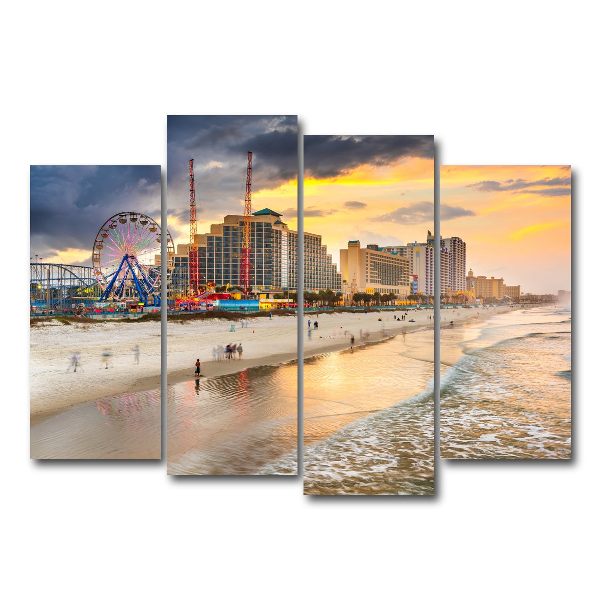 AUTO-MOCKUP WHITE | Daytona Beach | 4 Piece | Gallery Wrap Canvas | group=4_normal