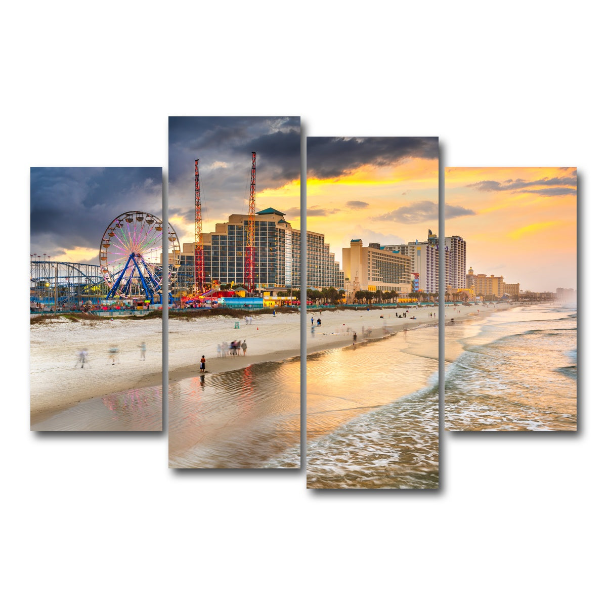AUTO-MOCKUP WHITE | Daytona Beach | 4 Piece | Gallery Wrap Canvas | group=4_short