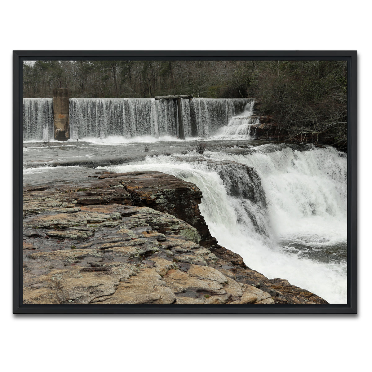 AUTO-MOCKUP WHITE | DeSoto Falls | 1 Piece | Black Framed Canvas | group=4x3
