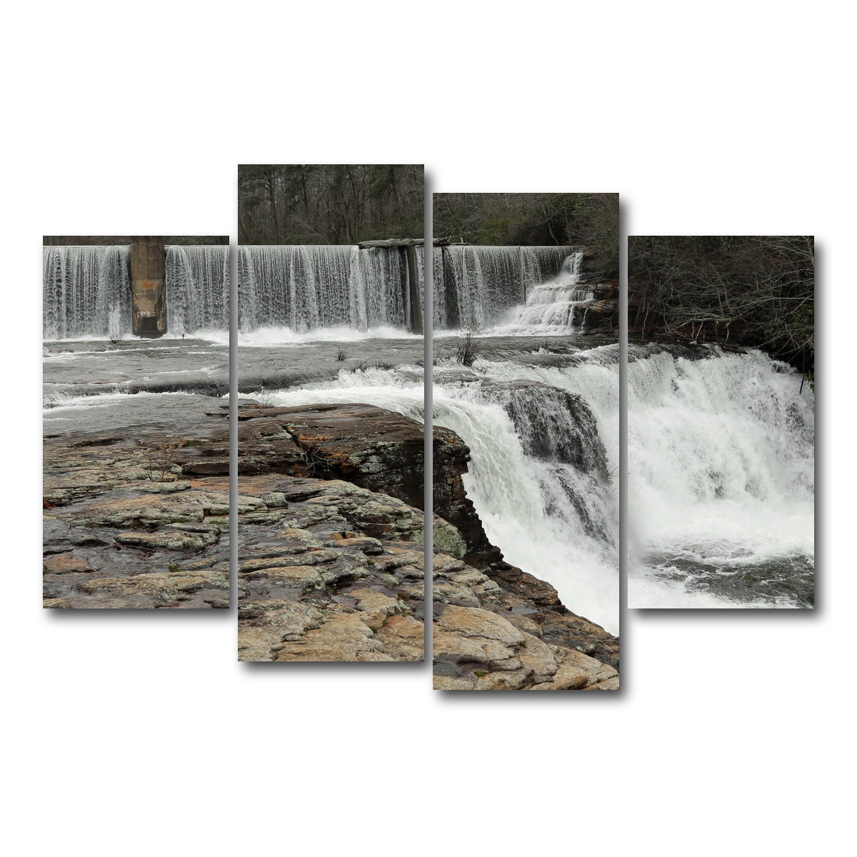 AUTO-MOCKUP WHITE | DeSoto Falls | 4 Piece | Gallery Wrap Canvas | group=4_short