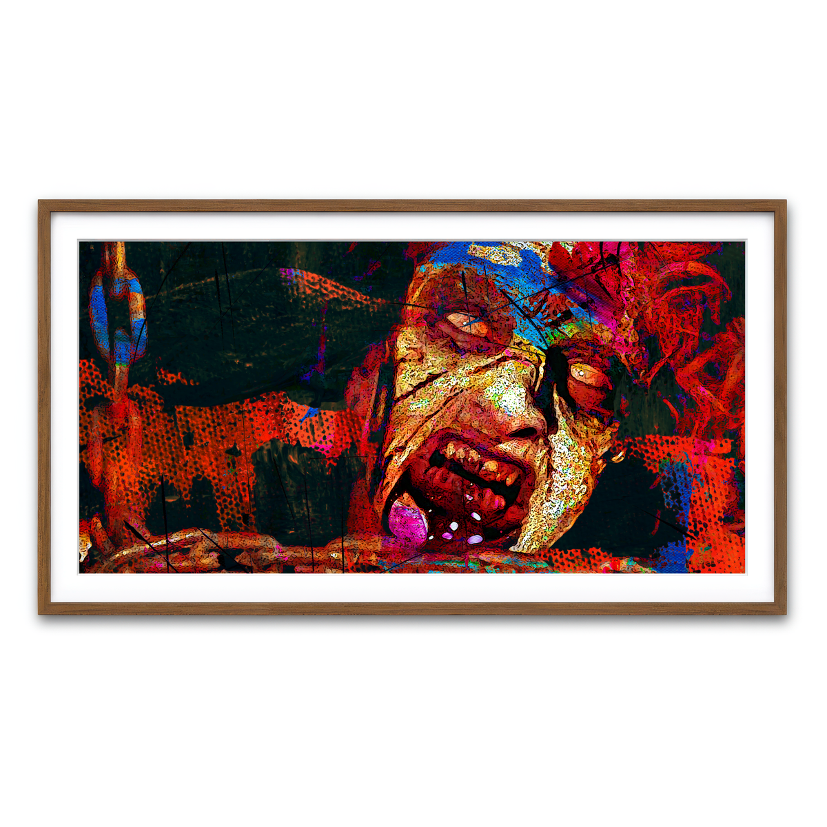 Framed Print 2x1 Walnut