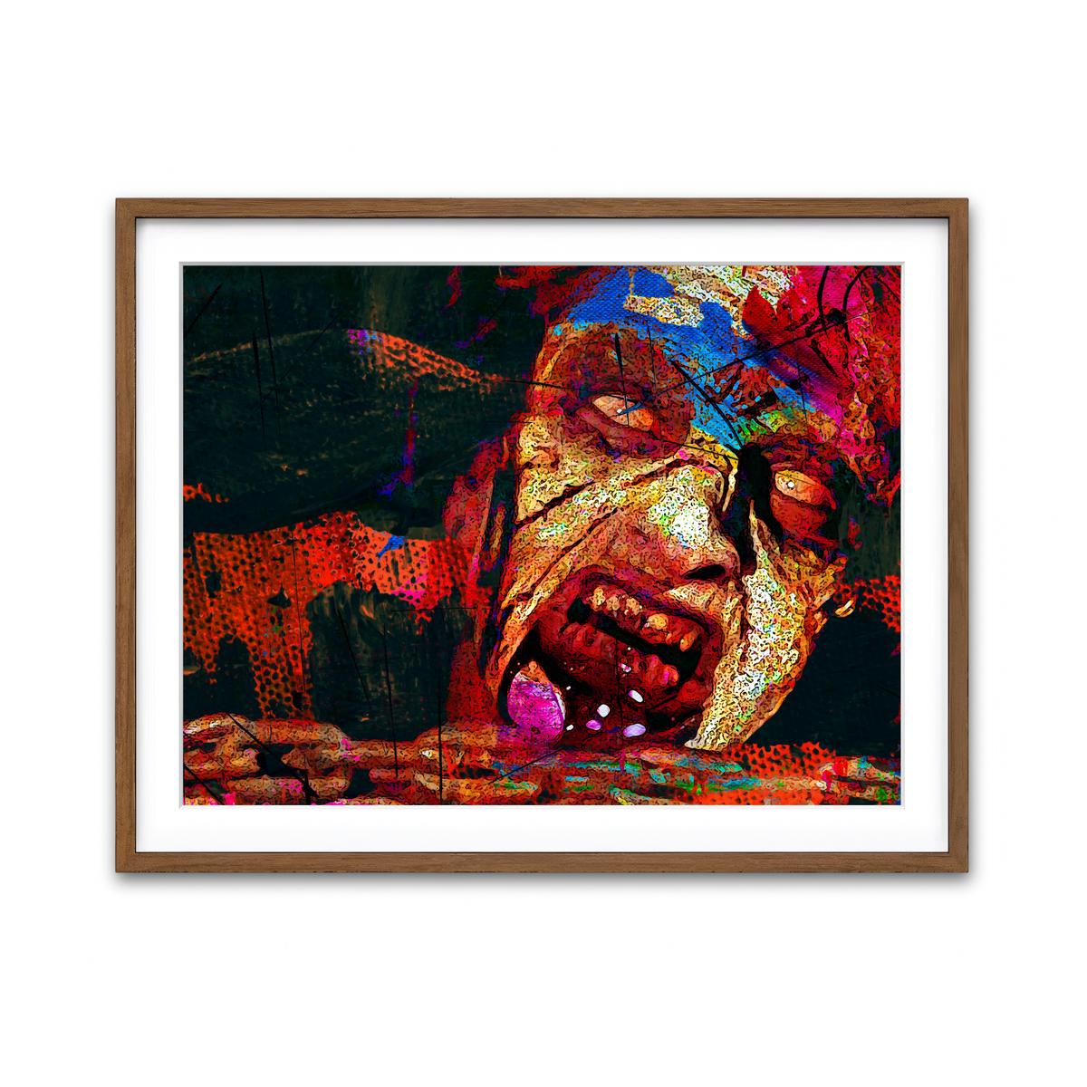 Framed Print 4x3 Walnut