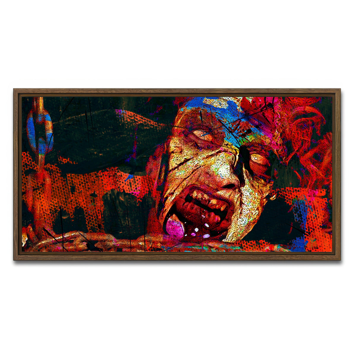 AUTO-MOCKUP WHITE | Deadite Cheryl | 1 Piece | Walnut Framed Canvas | group=2x1