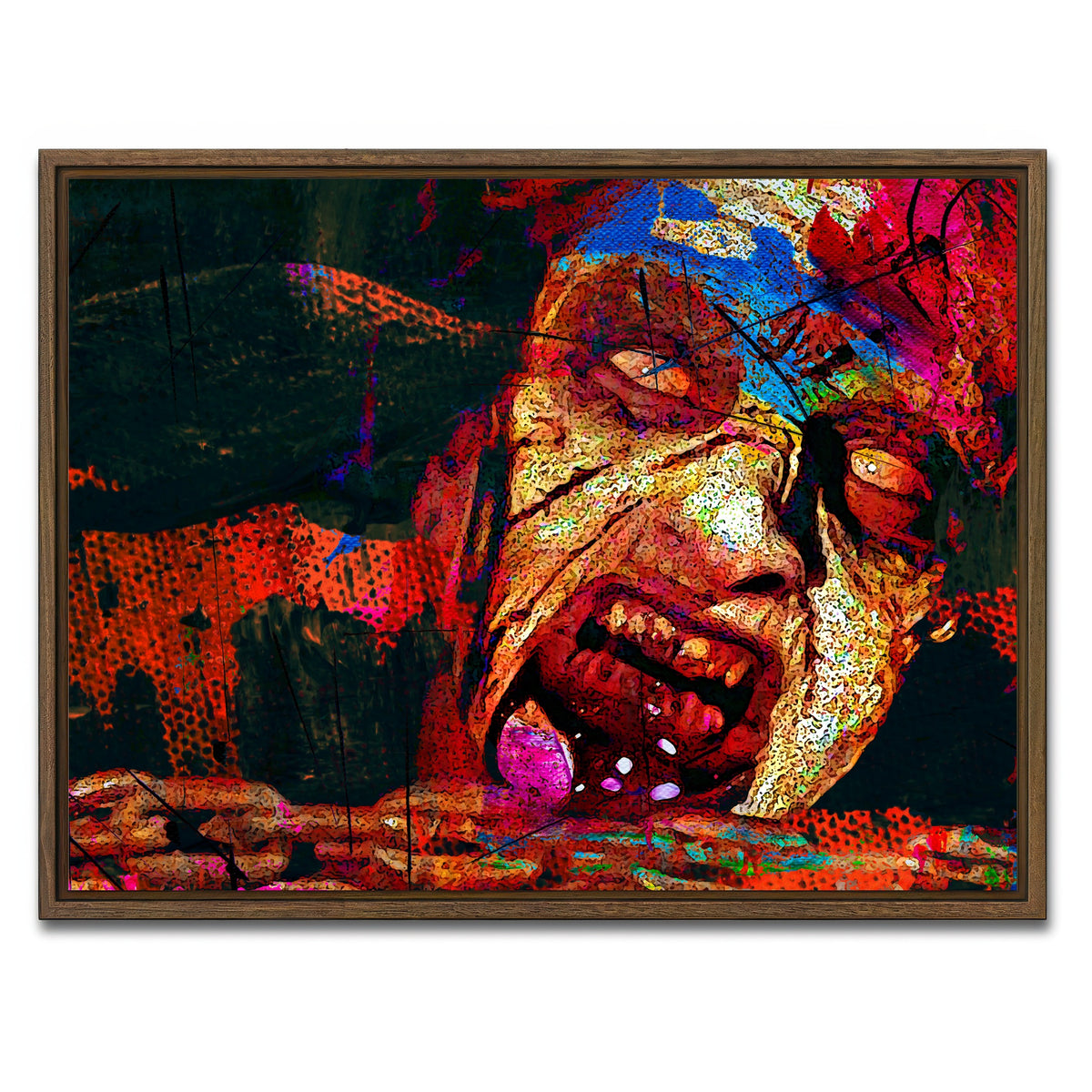 AUTO-MOCKUP WHITE | Deadite Cheryl | 1 Piece | Walnut Framed Canvas | group=4x3