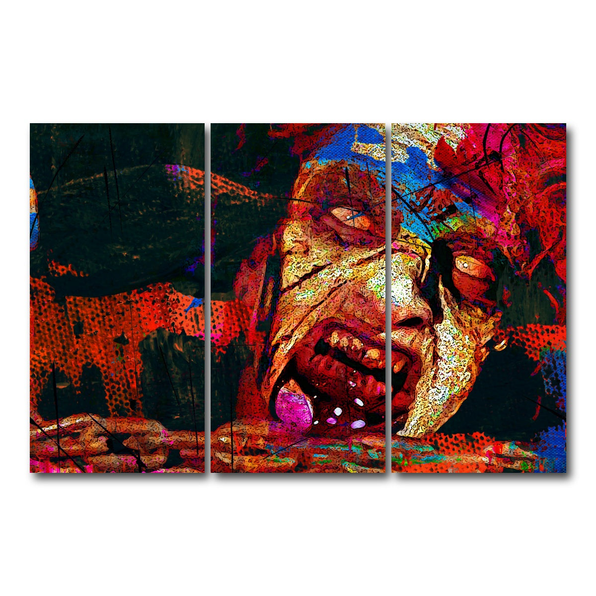 AUTO-MOCKUP WHITE | Deadite Cheryl | 3 Piece | Gallery Wrap Canvas | group=12x24