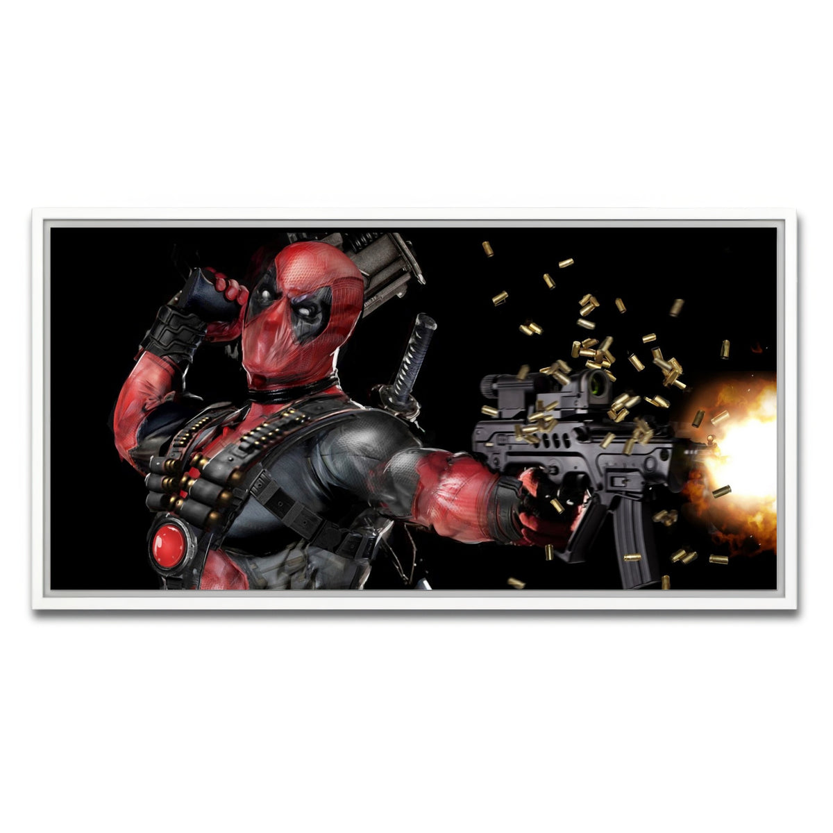AUTO-MOCKUP WHITE | Deadpool | 1 Piece | White Framed Canvas | group=2x1
