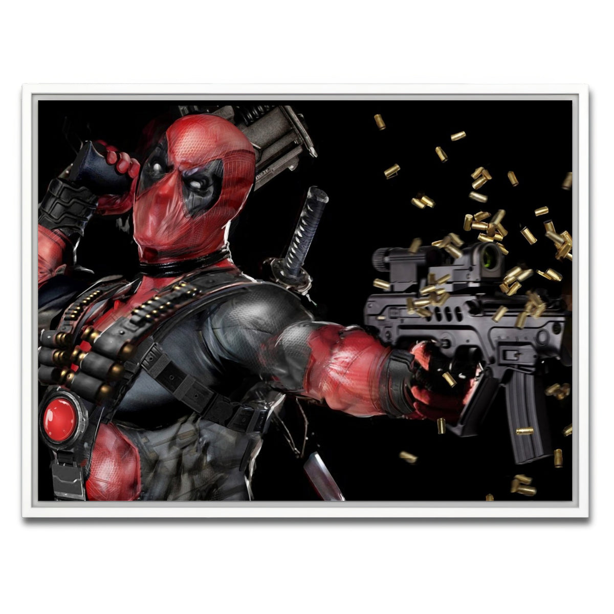 AUTO-MOCKUP WHITE | Deadpool | 1 Piece | White Framed Canvas | group=4x3