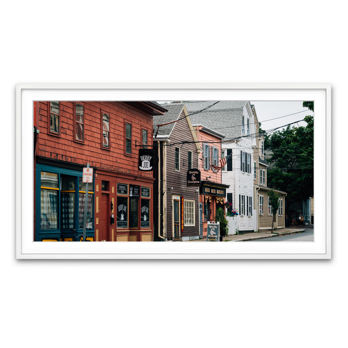 Framed Print 2x1 White